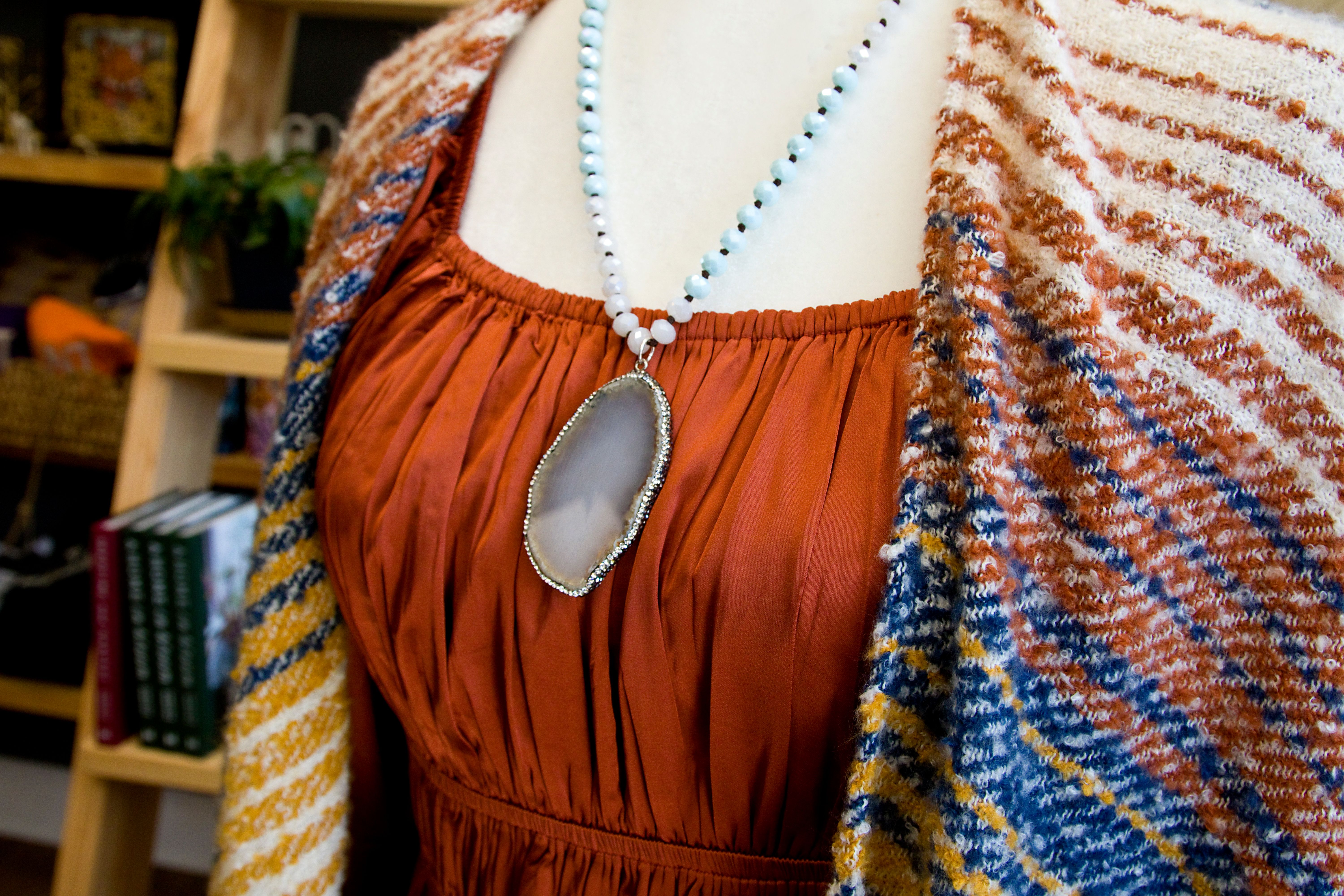 gemstone jewelry outfit