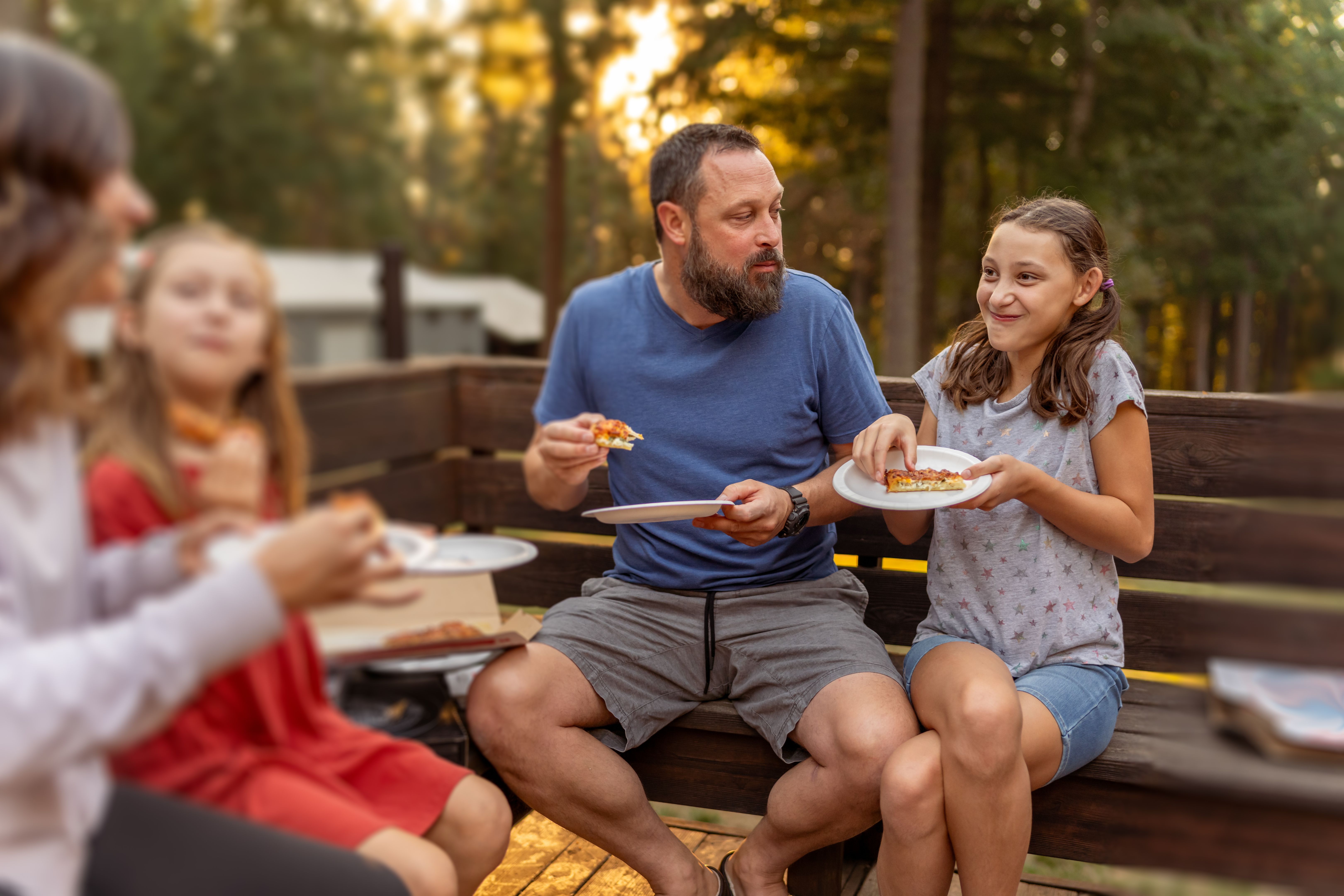 family enjoying outdoors