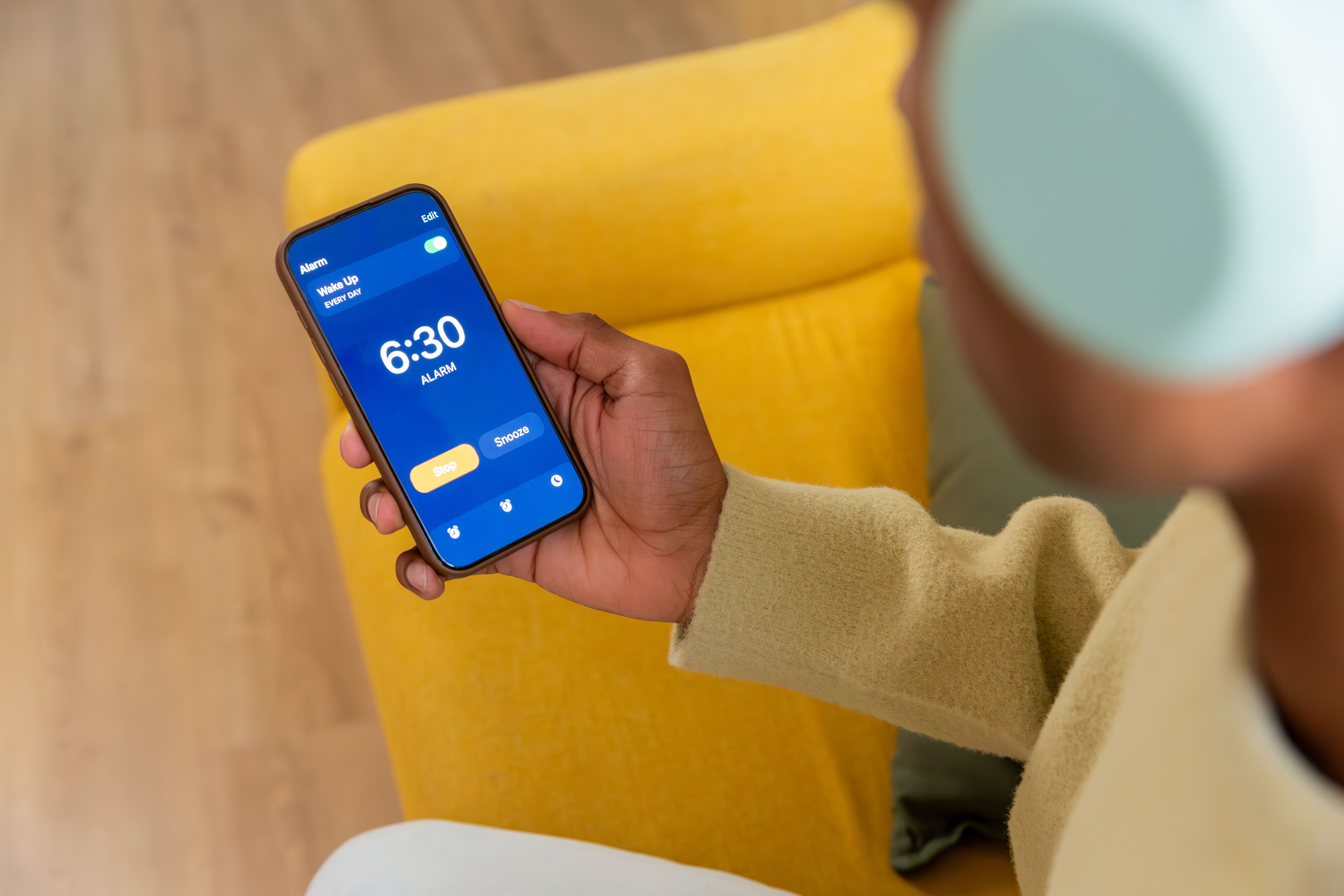 smartphone clock app