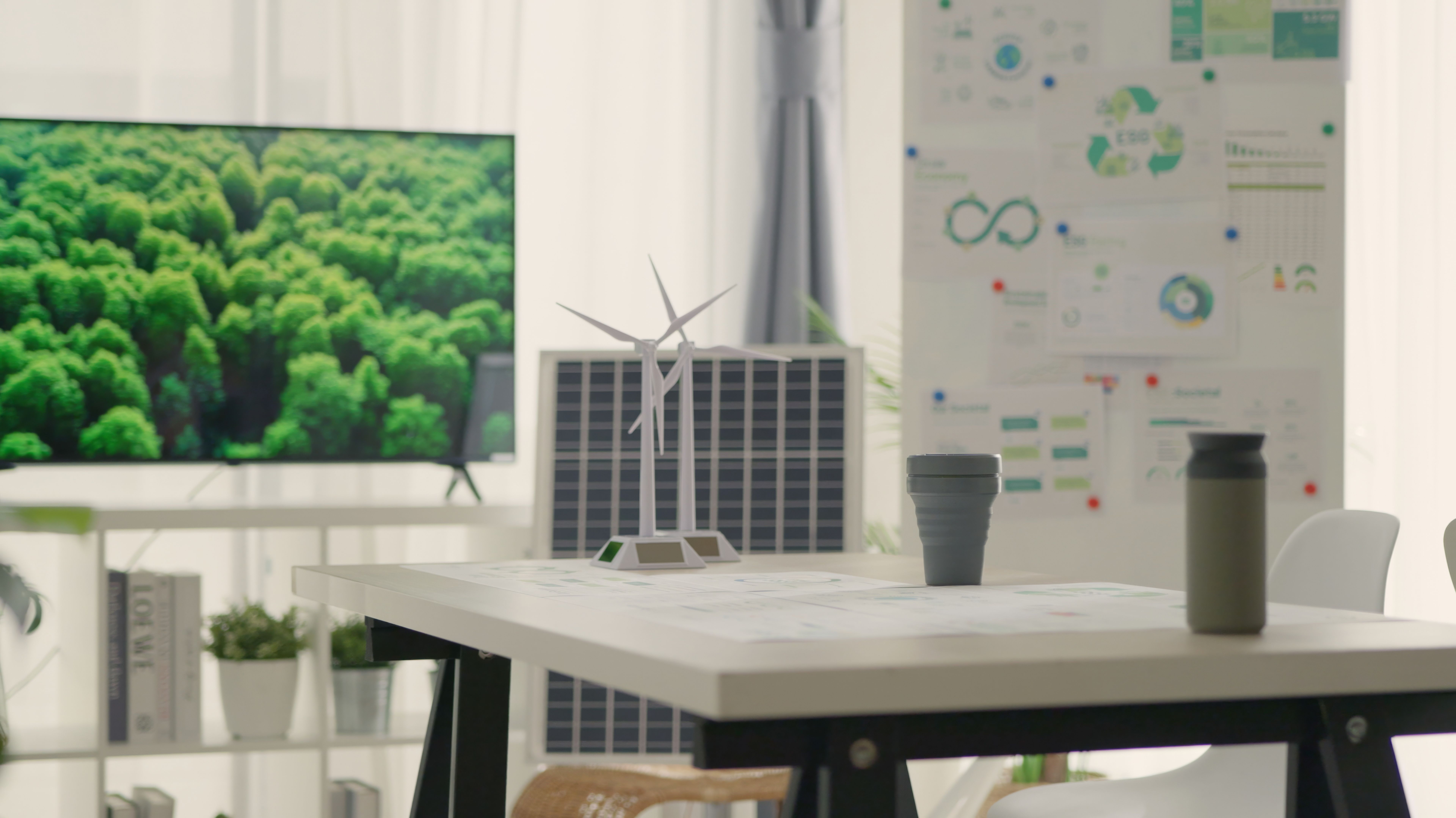 ESG Concepts in Modern Office Setting. ESG Concepts in Modern Office Setting.