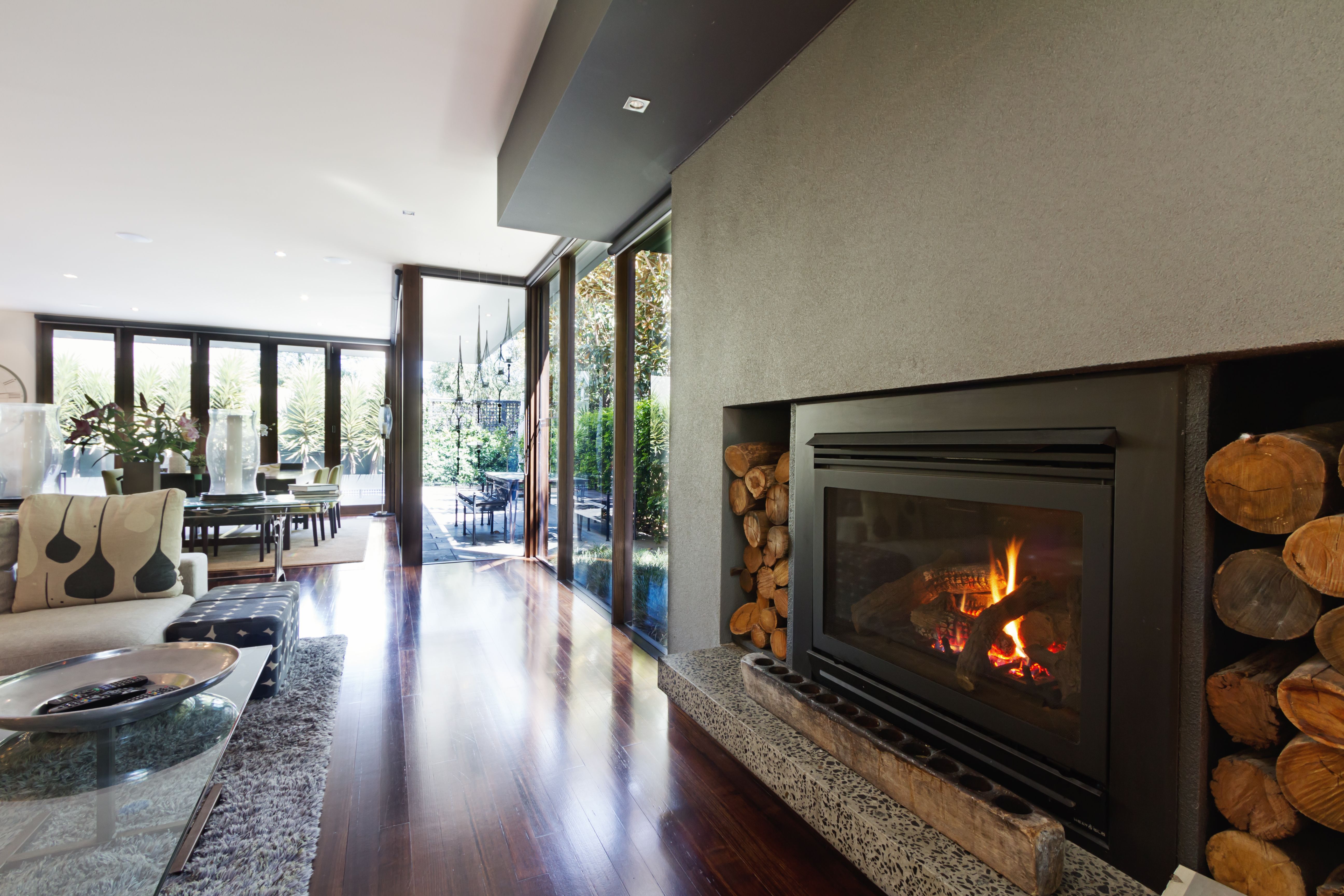 gas fireplace living room