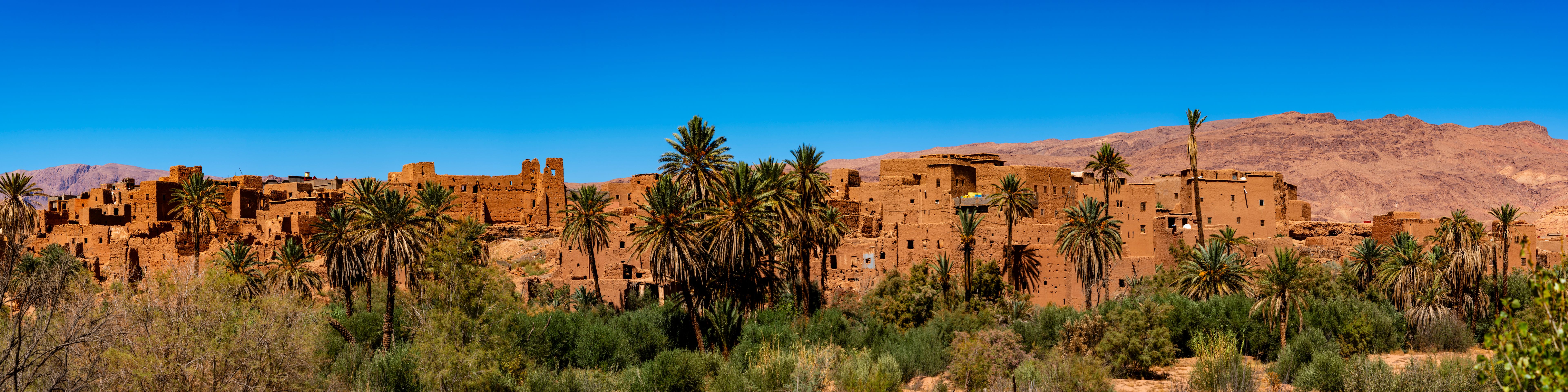 Tinghir (Tenerhir) city in the oasis of the Todra Valley, Morcco Tinghir (Tenerhir) city in the oasis of the Todra Valley, Morcco