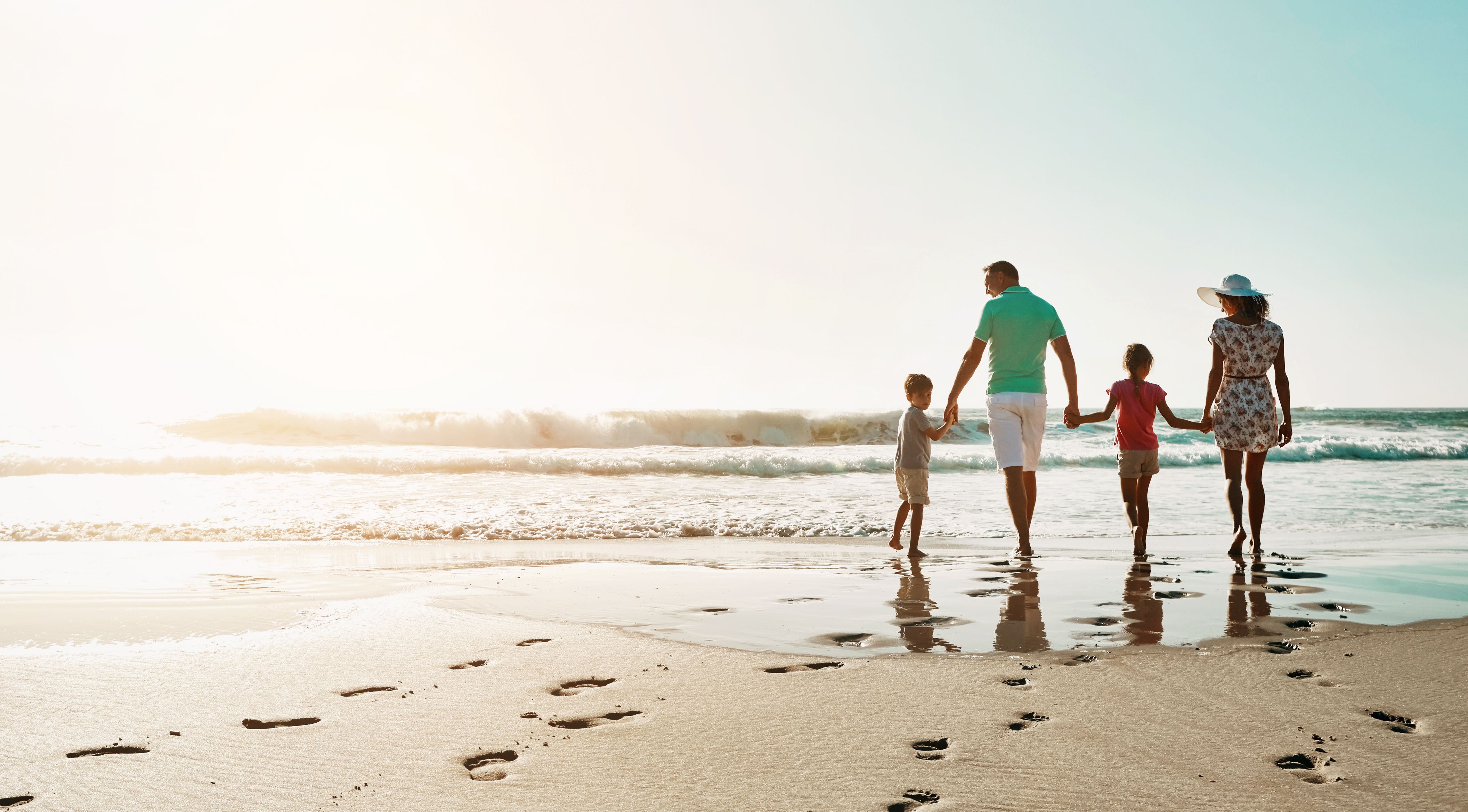 family beach