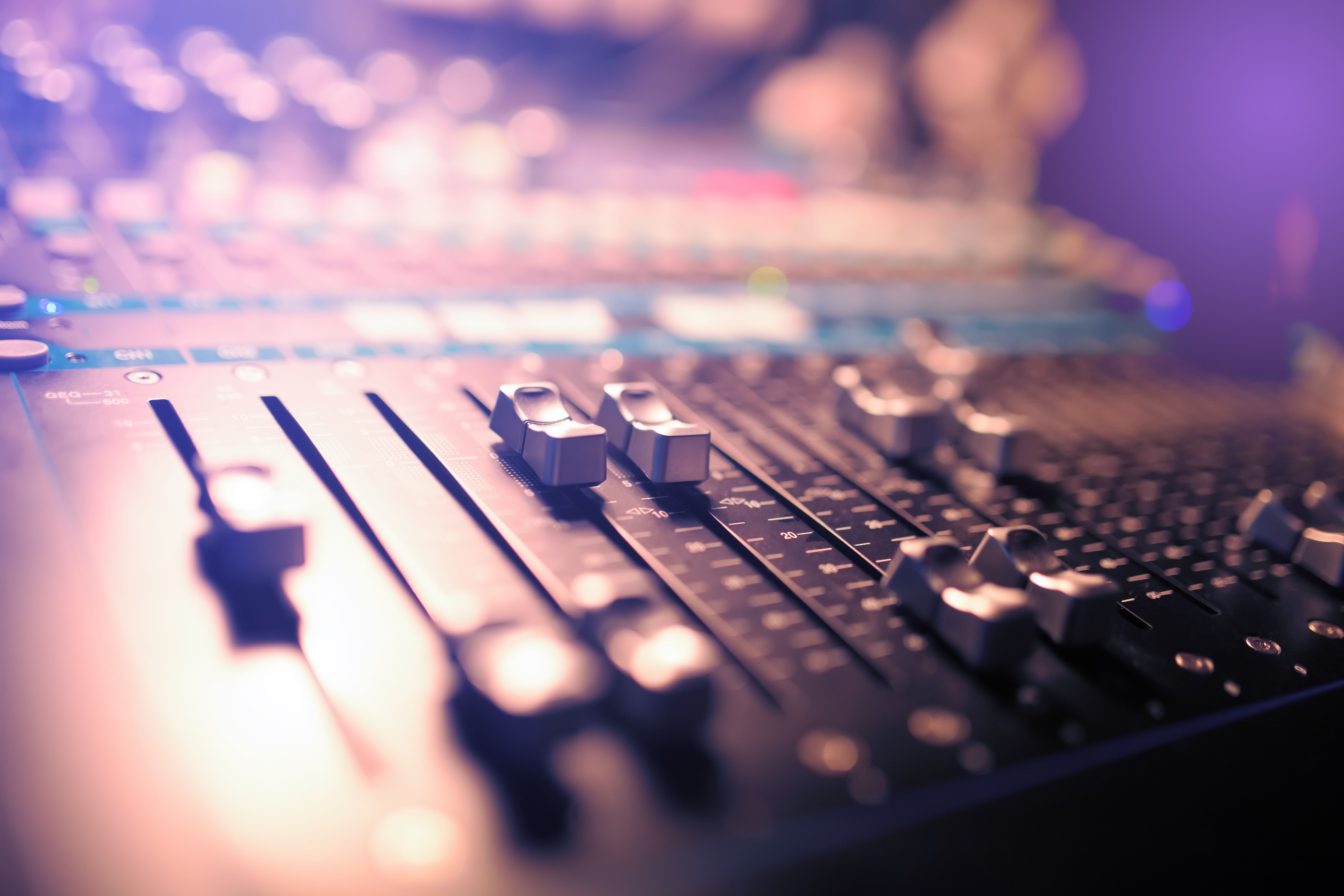 mixing console nature