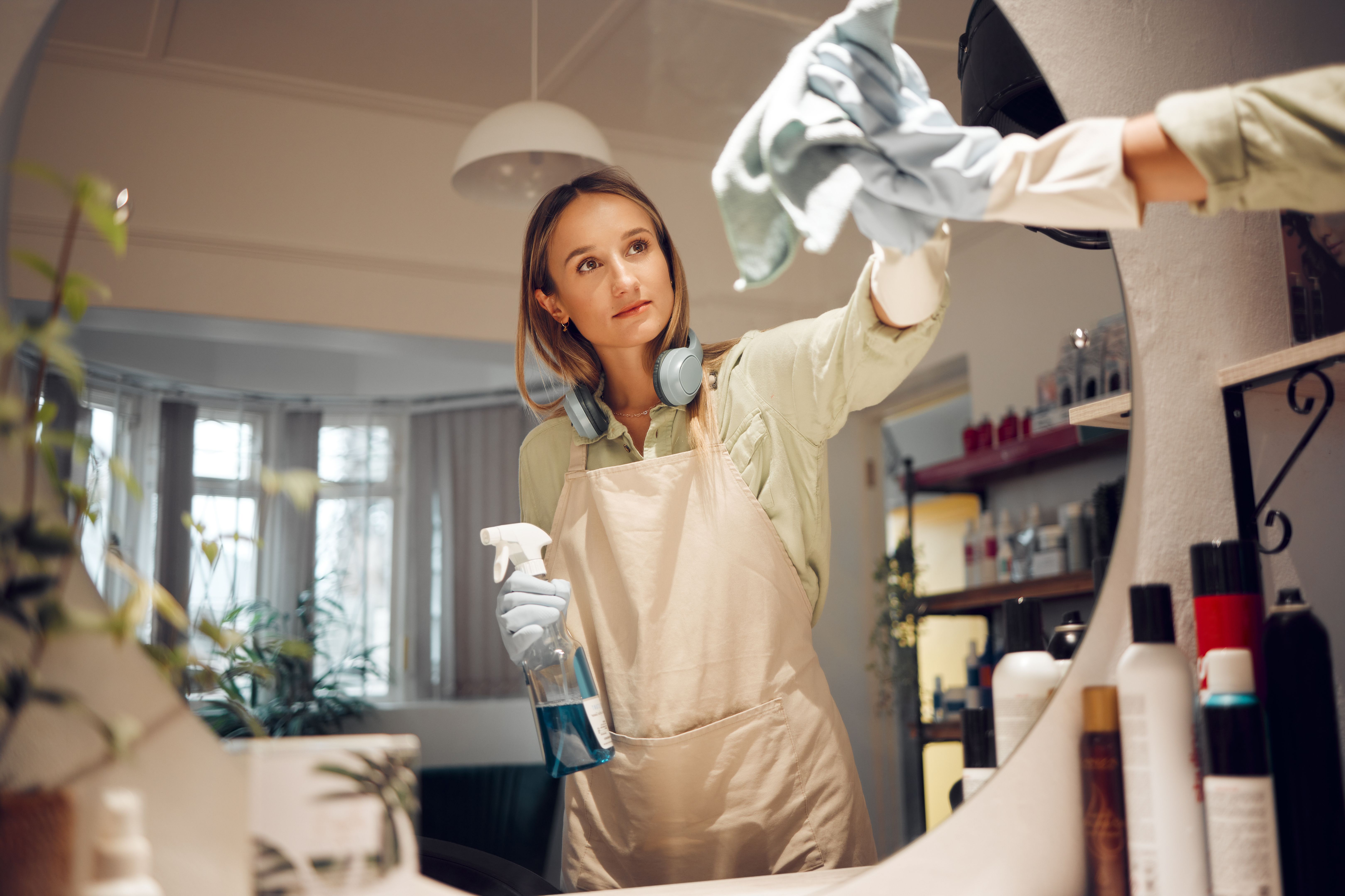 bathroom cleaning