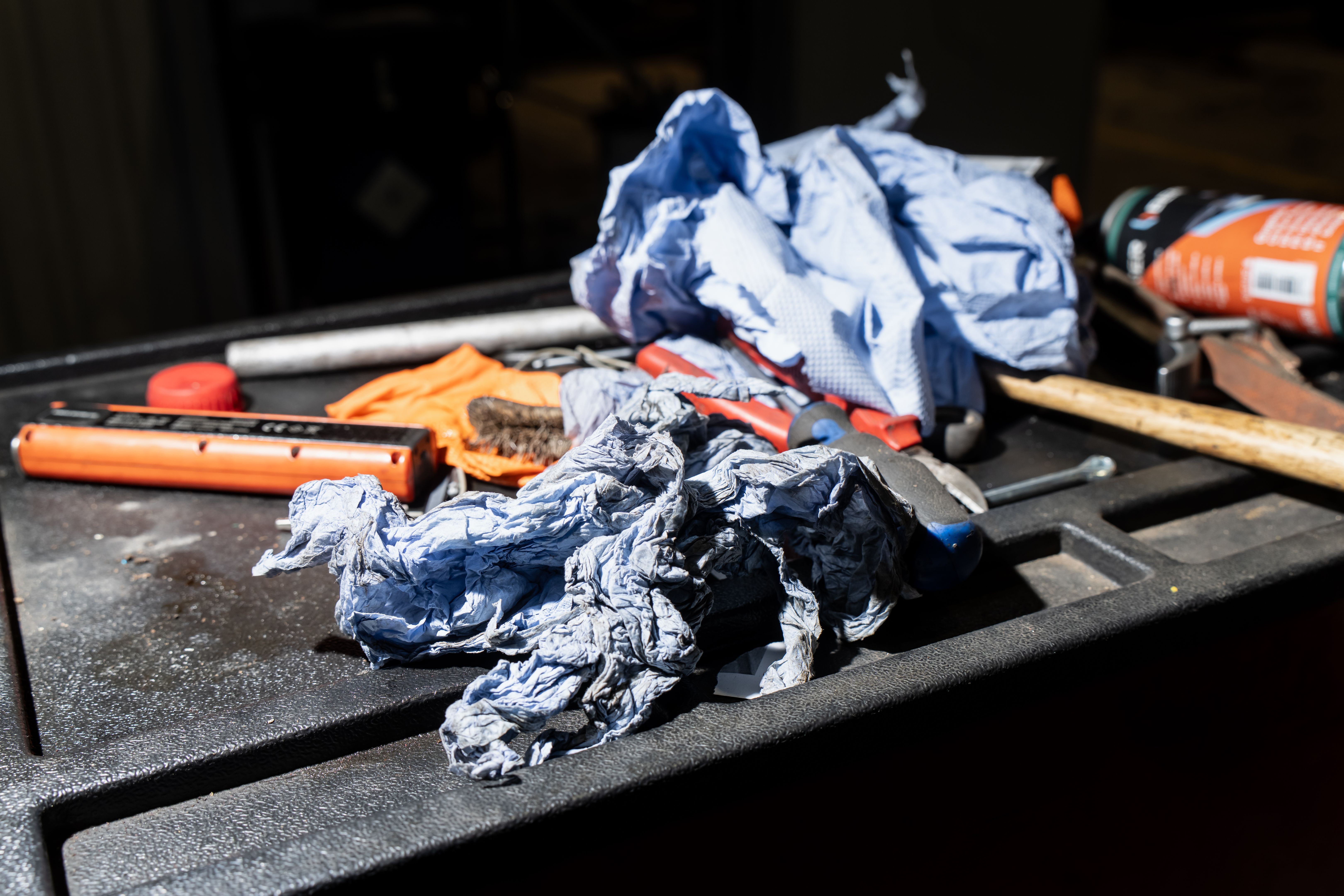 cleaning tools garage
