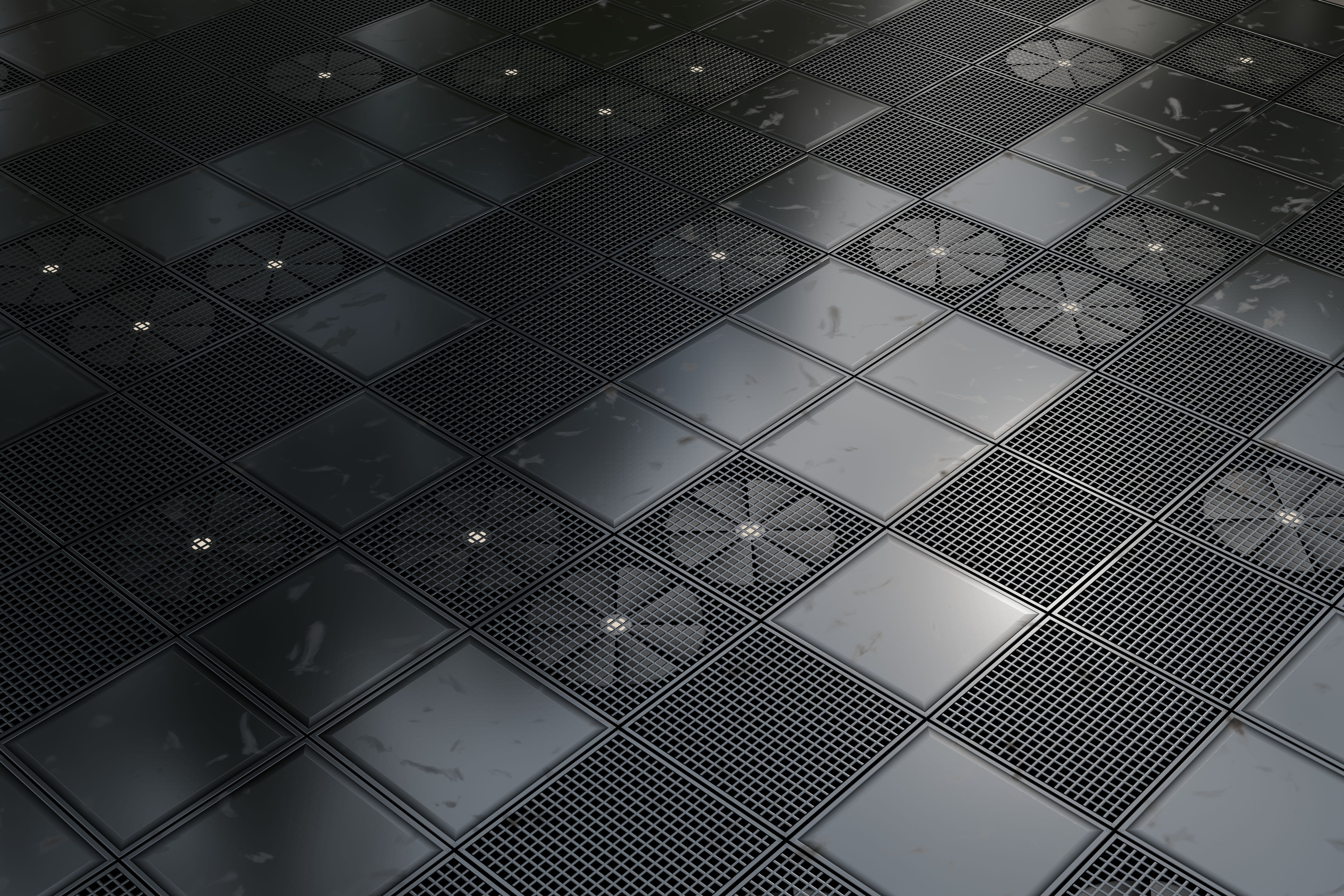 metallic floor design