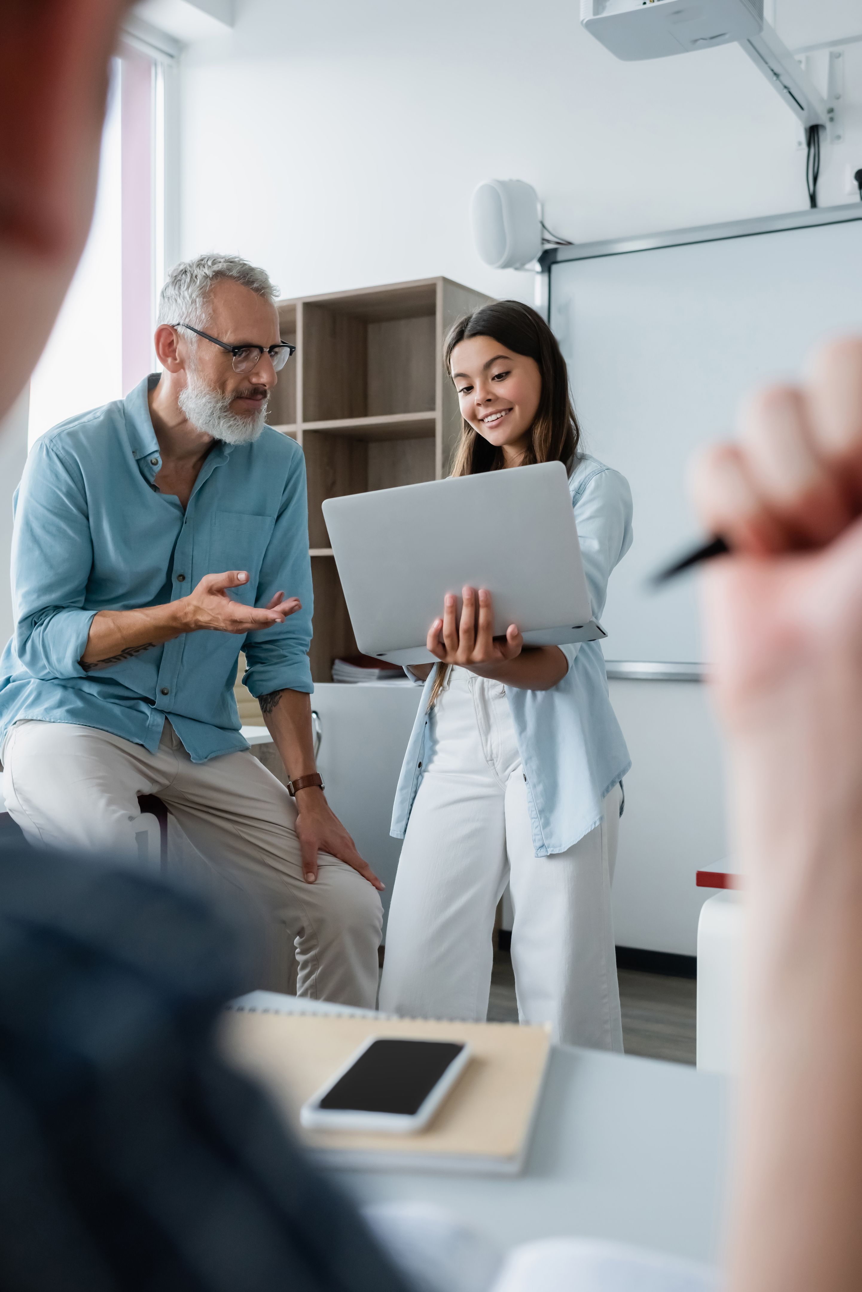 teacher student discussion