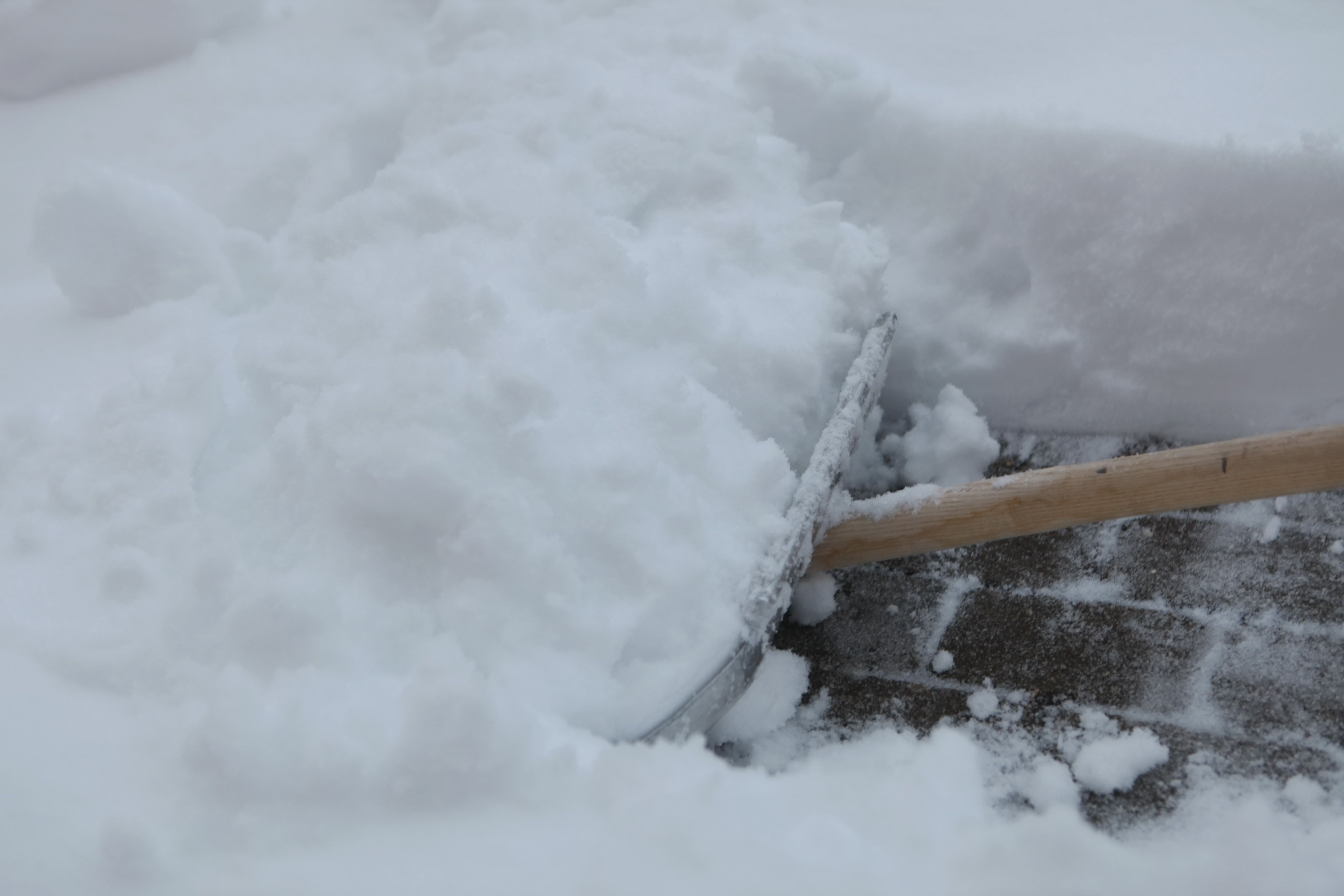 snowy sidewalk
