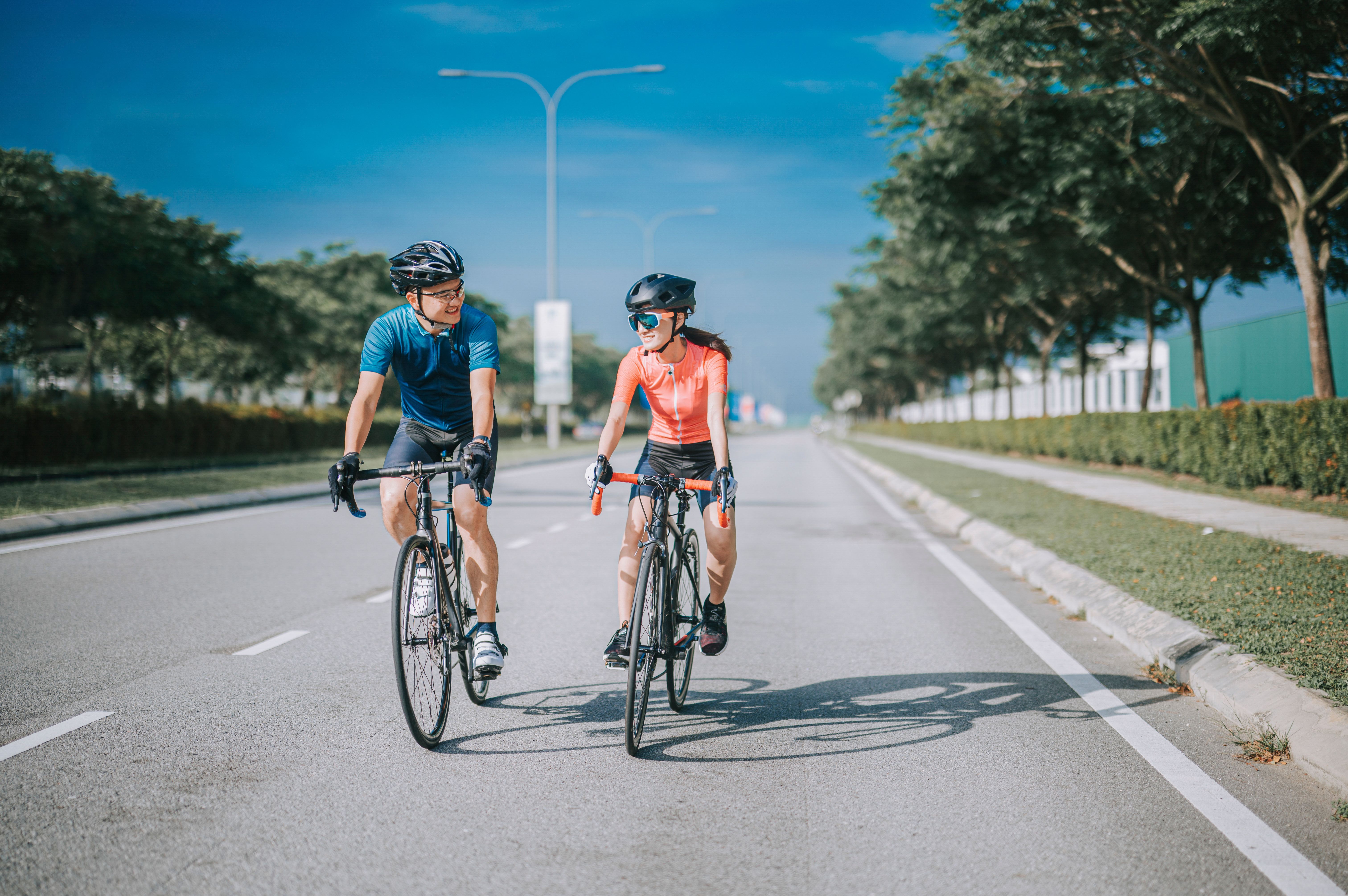 biking