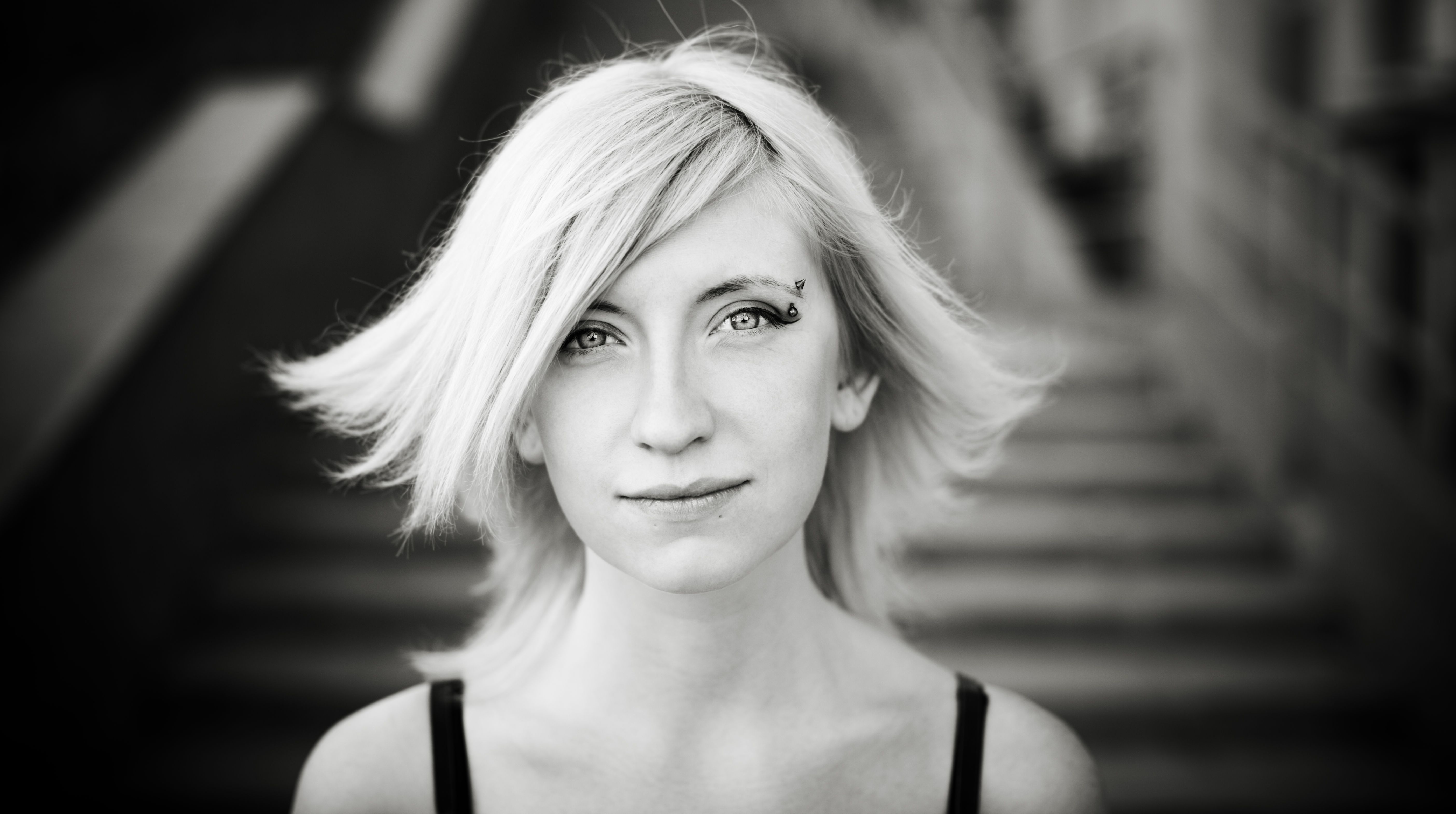 real blonde young woman