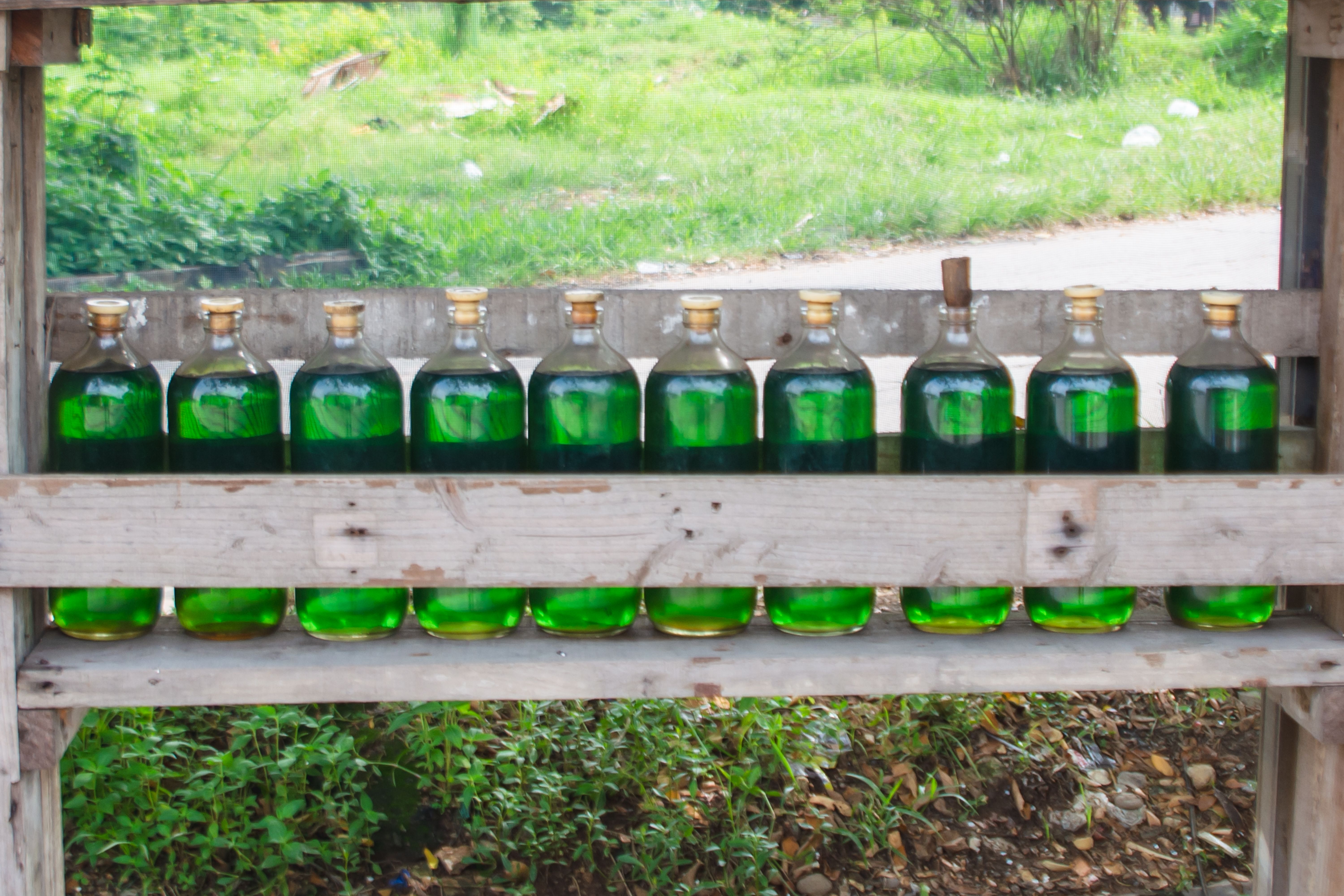 transparent oil tank