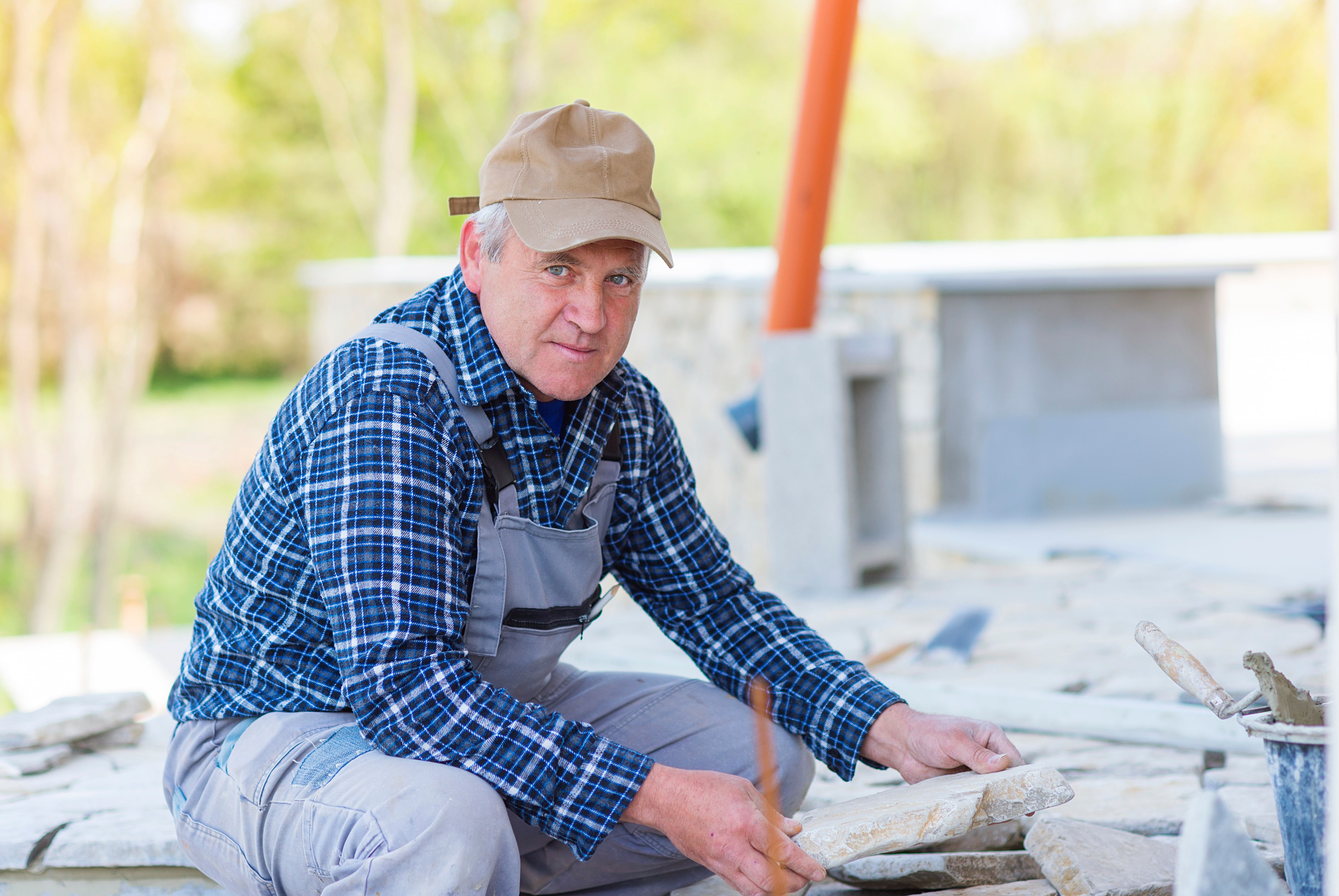 stone installation process