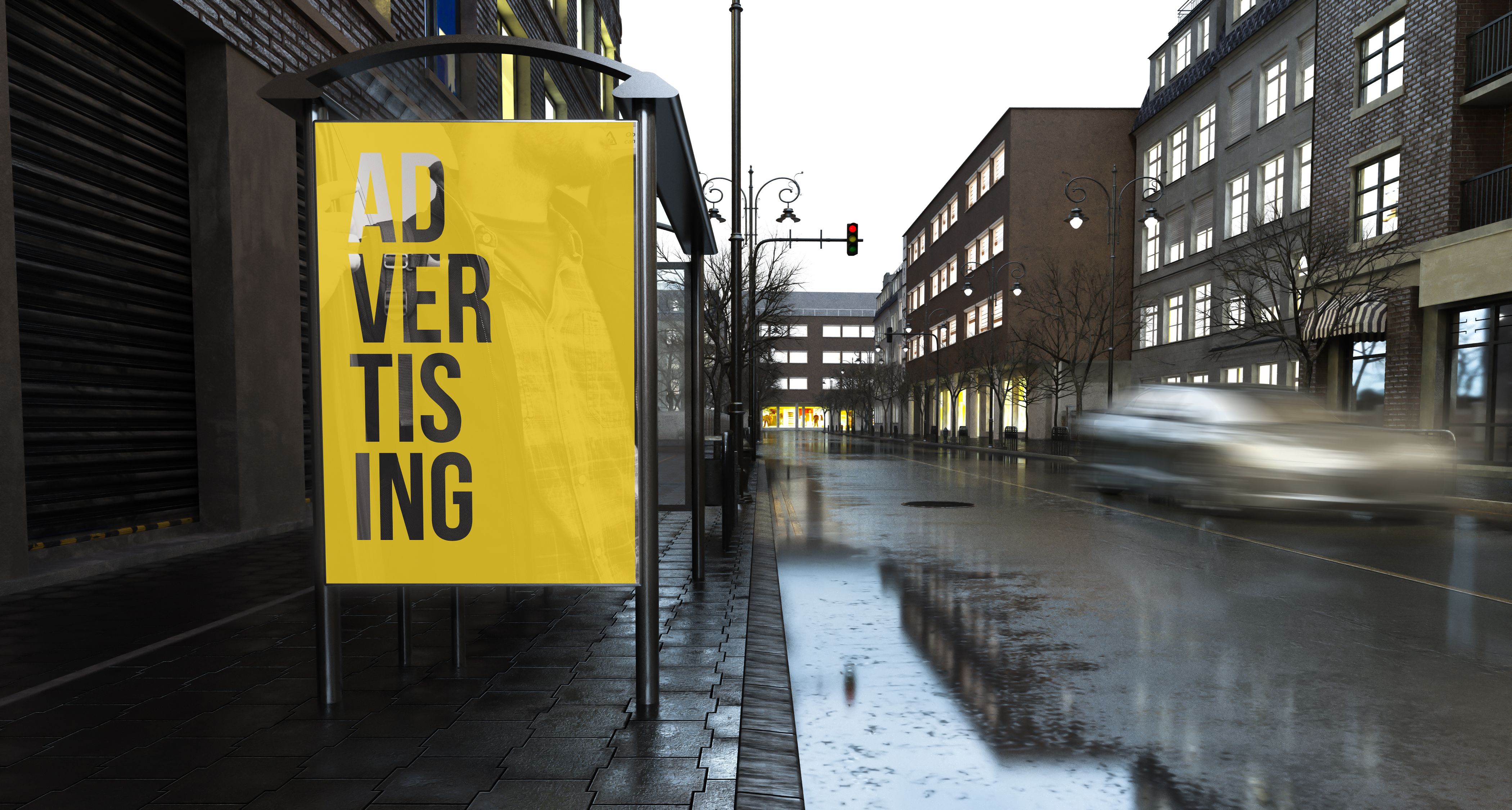 anuncios publicitarios lloviendo