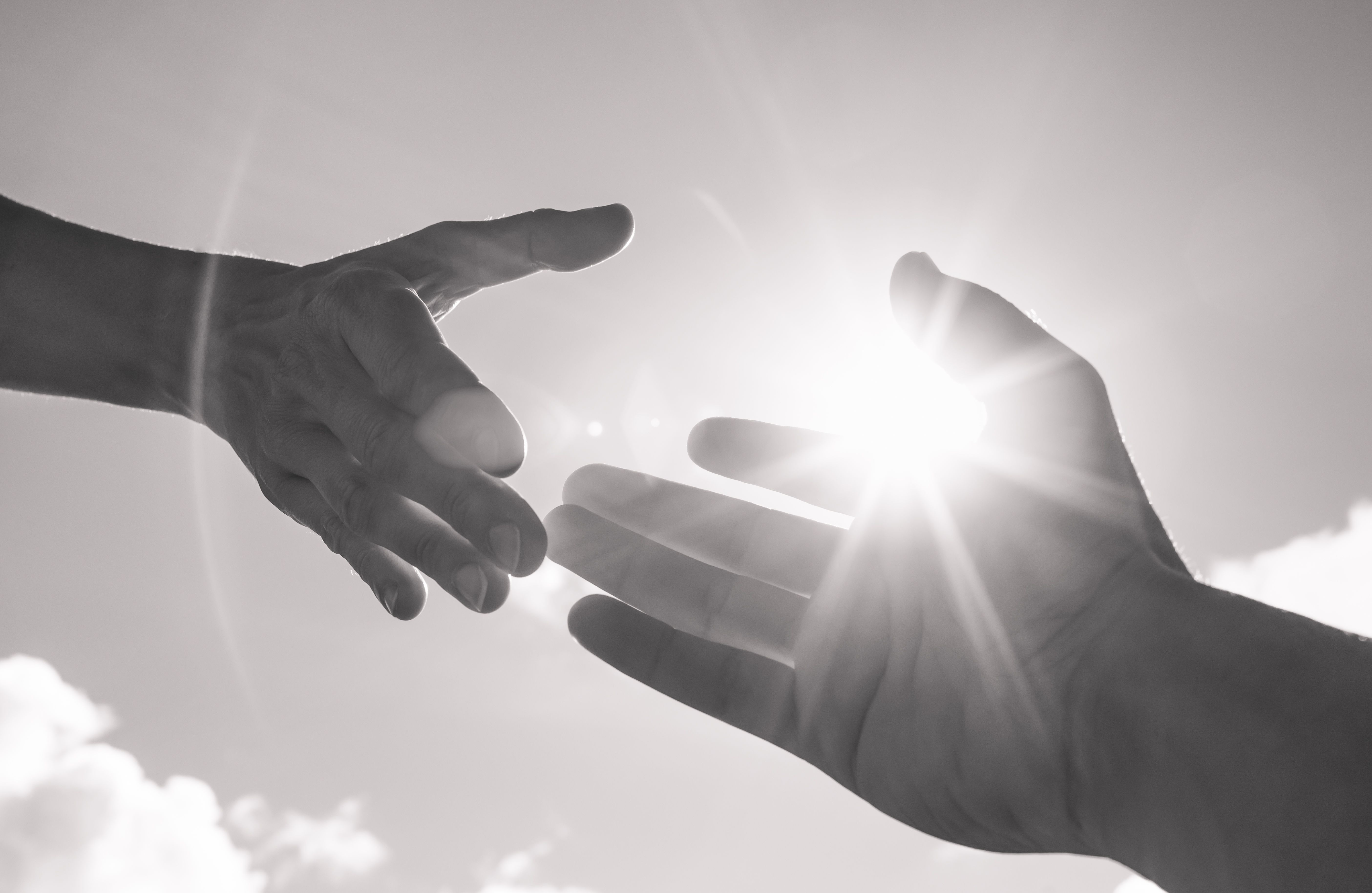 Helping hands. Helping hands.