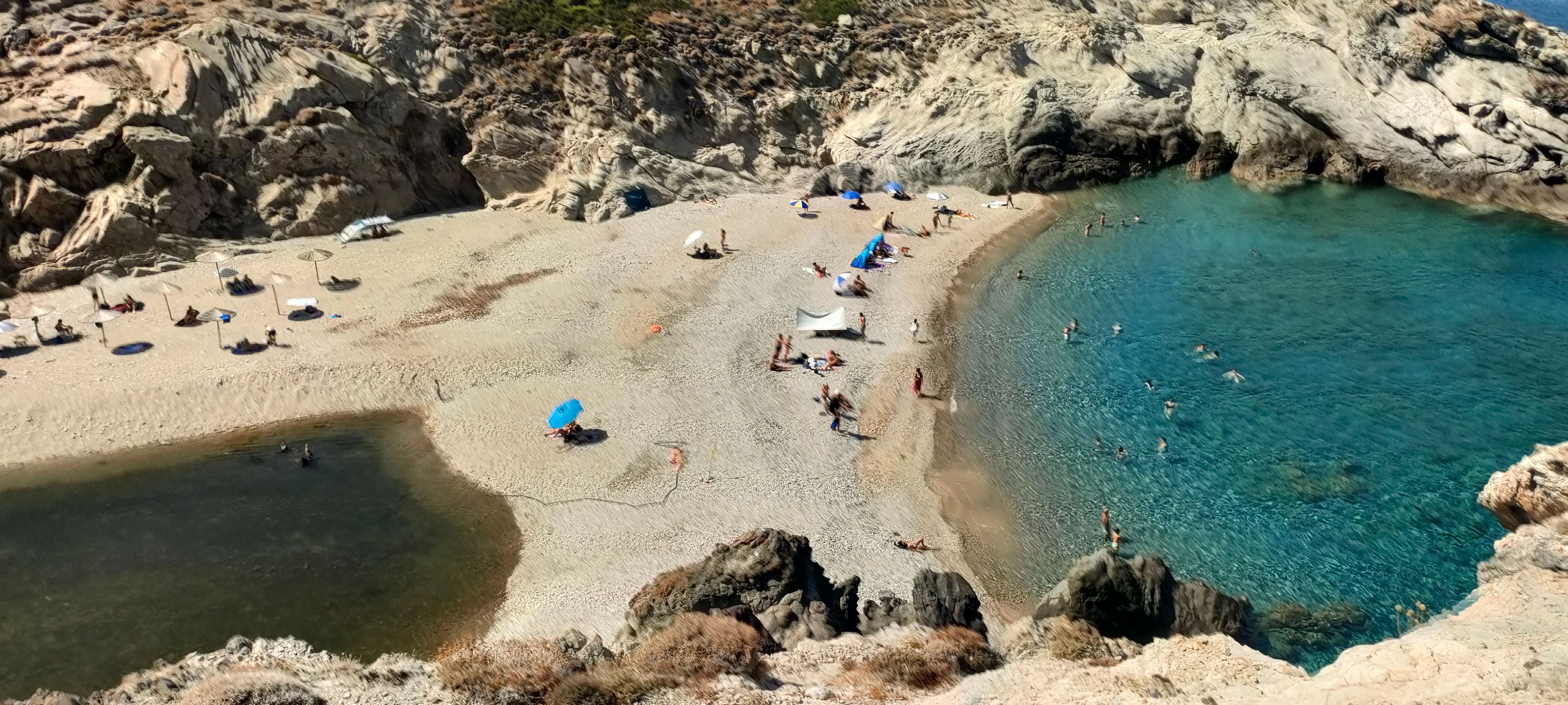 secluded beach Cyclades