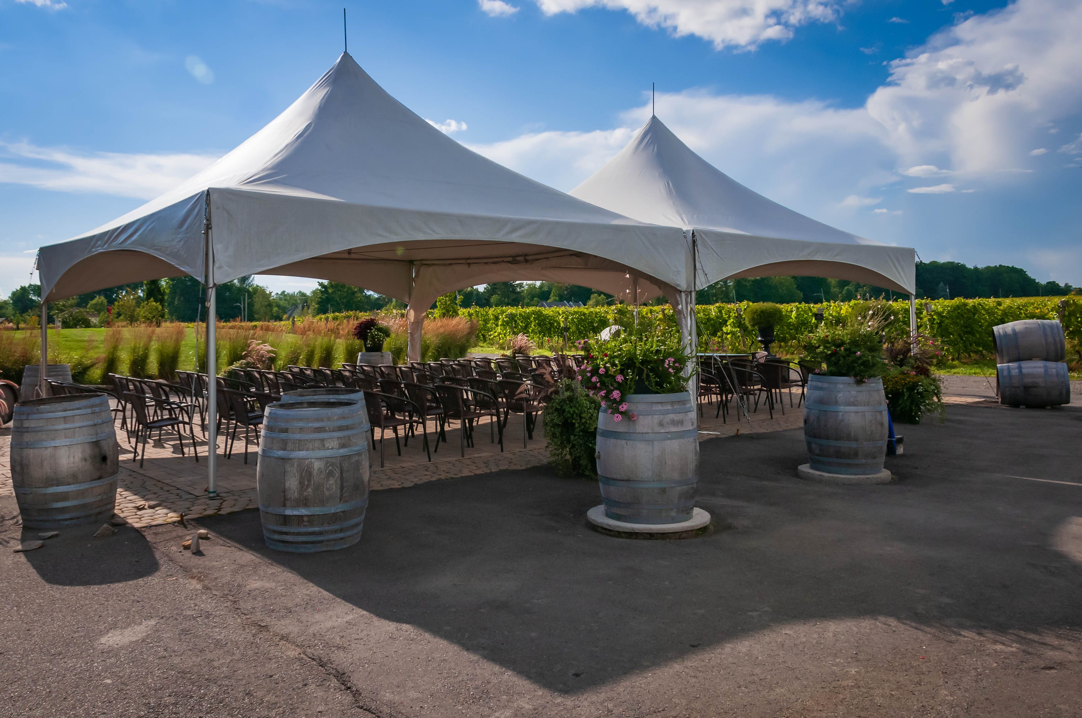 wedding tent layout