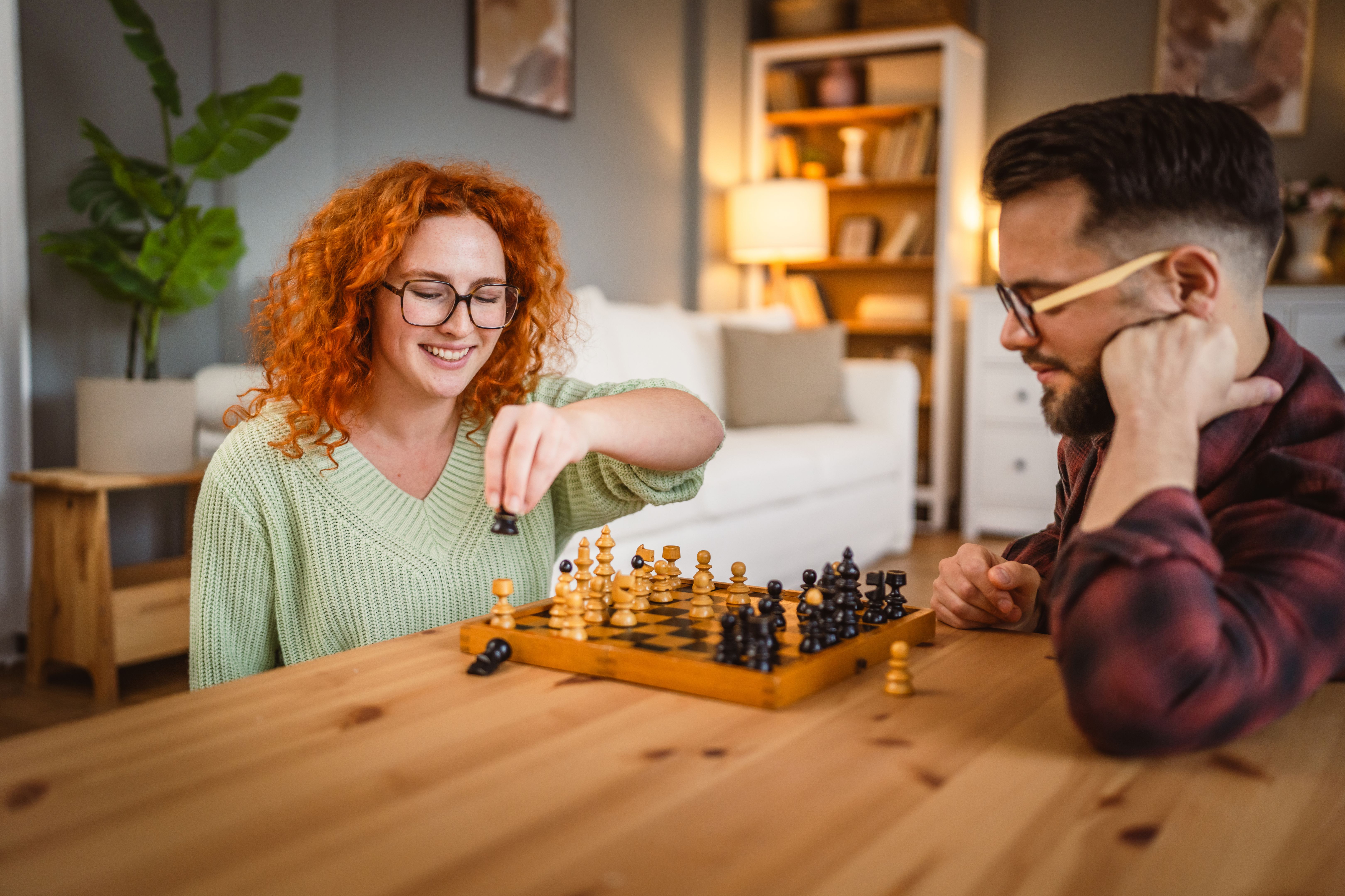 students playing chess