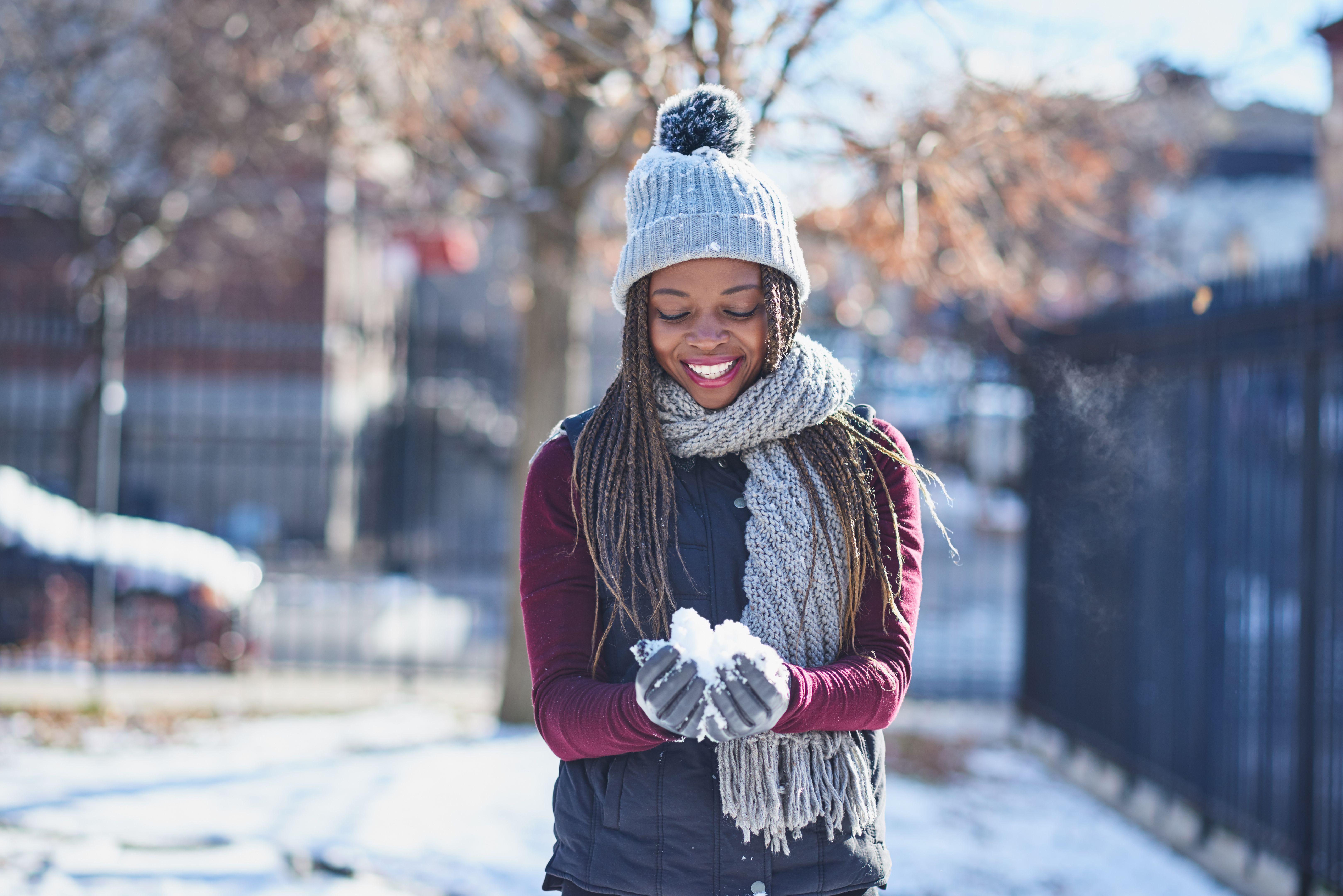 satisfied customer snow