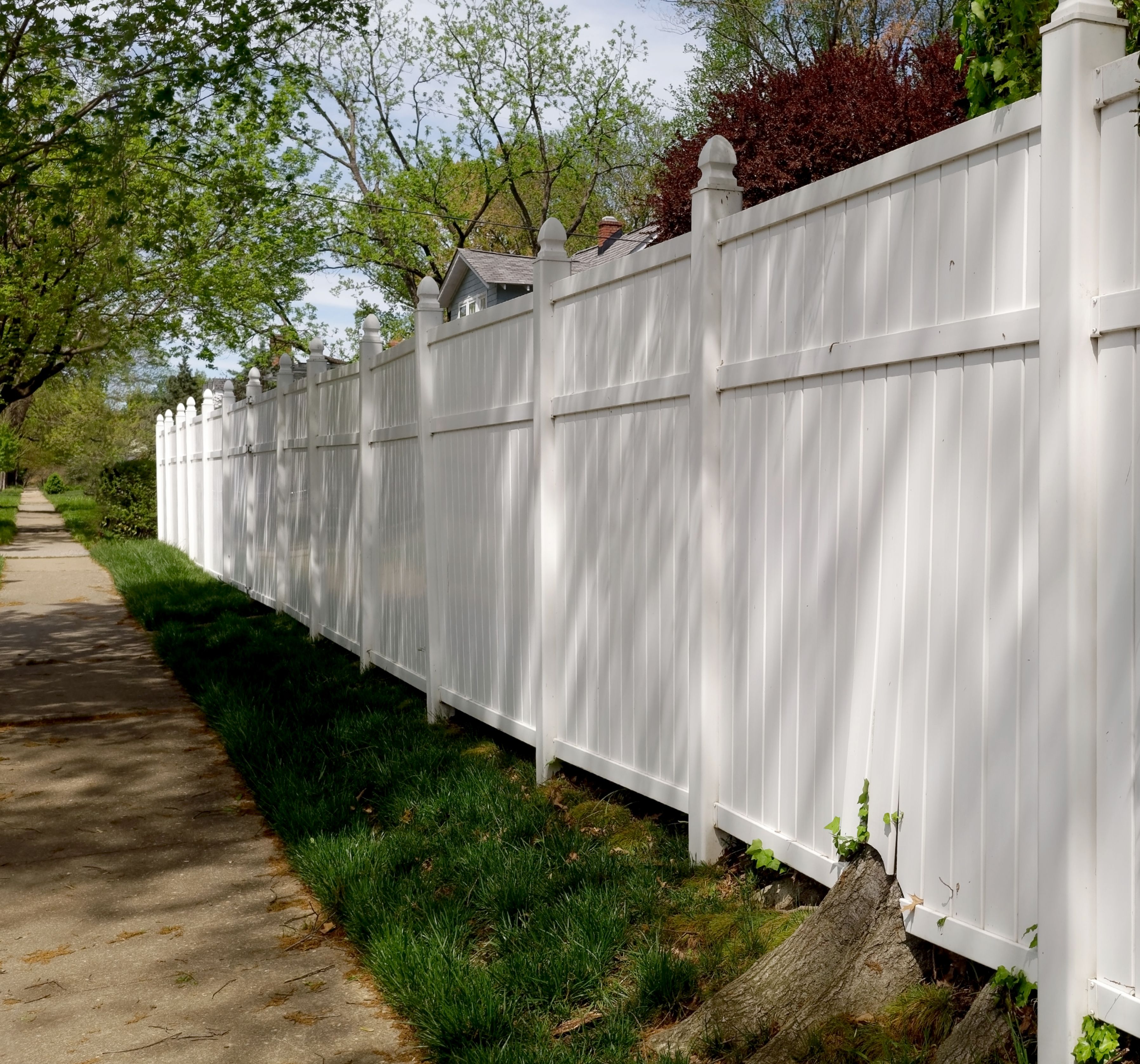 White Vinyl Fence
