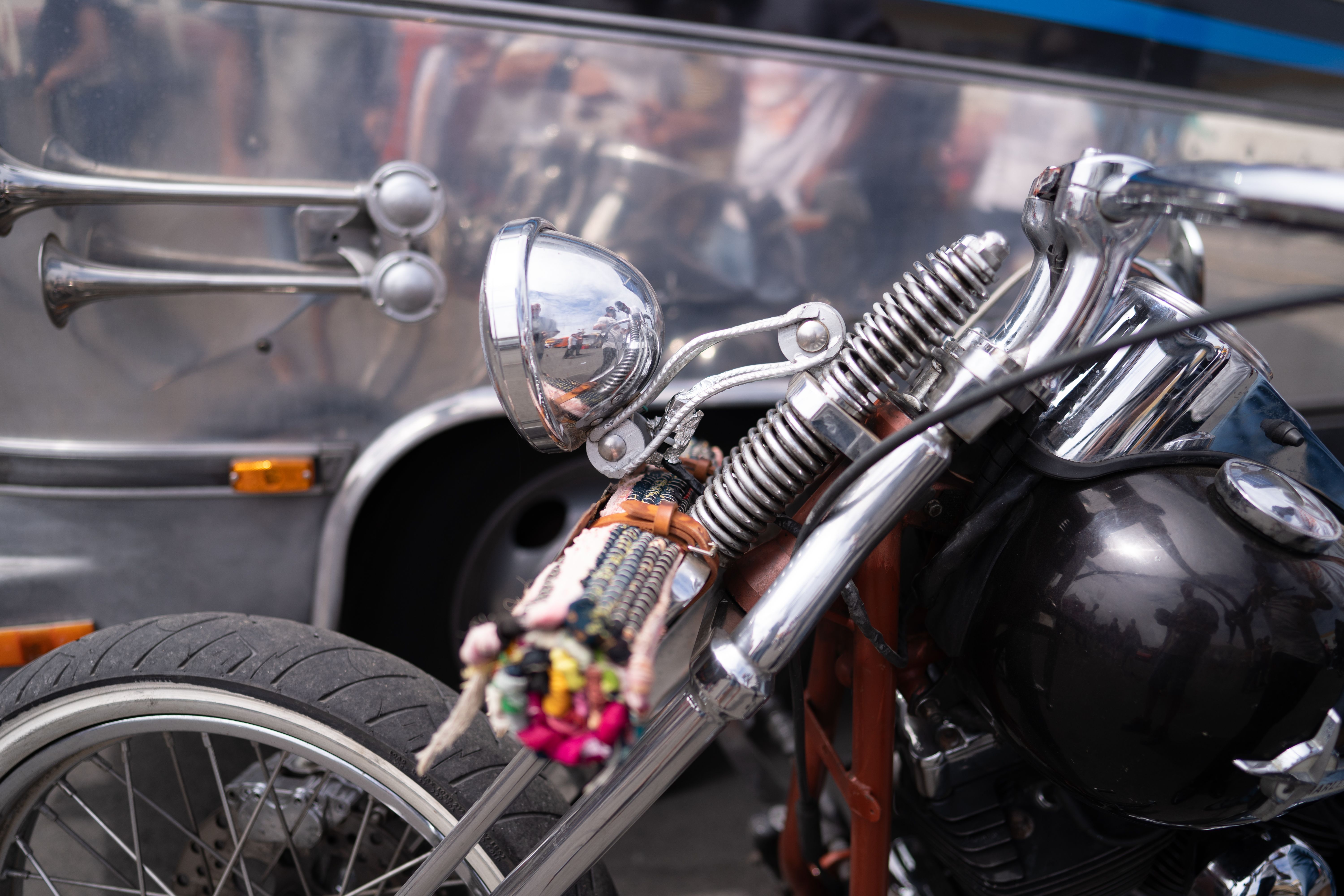 customized vintage car