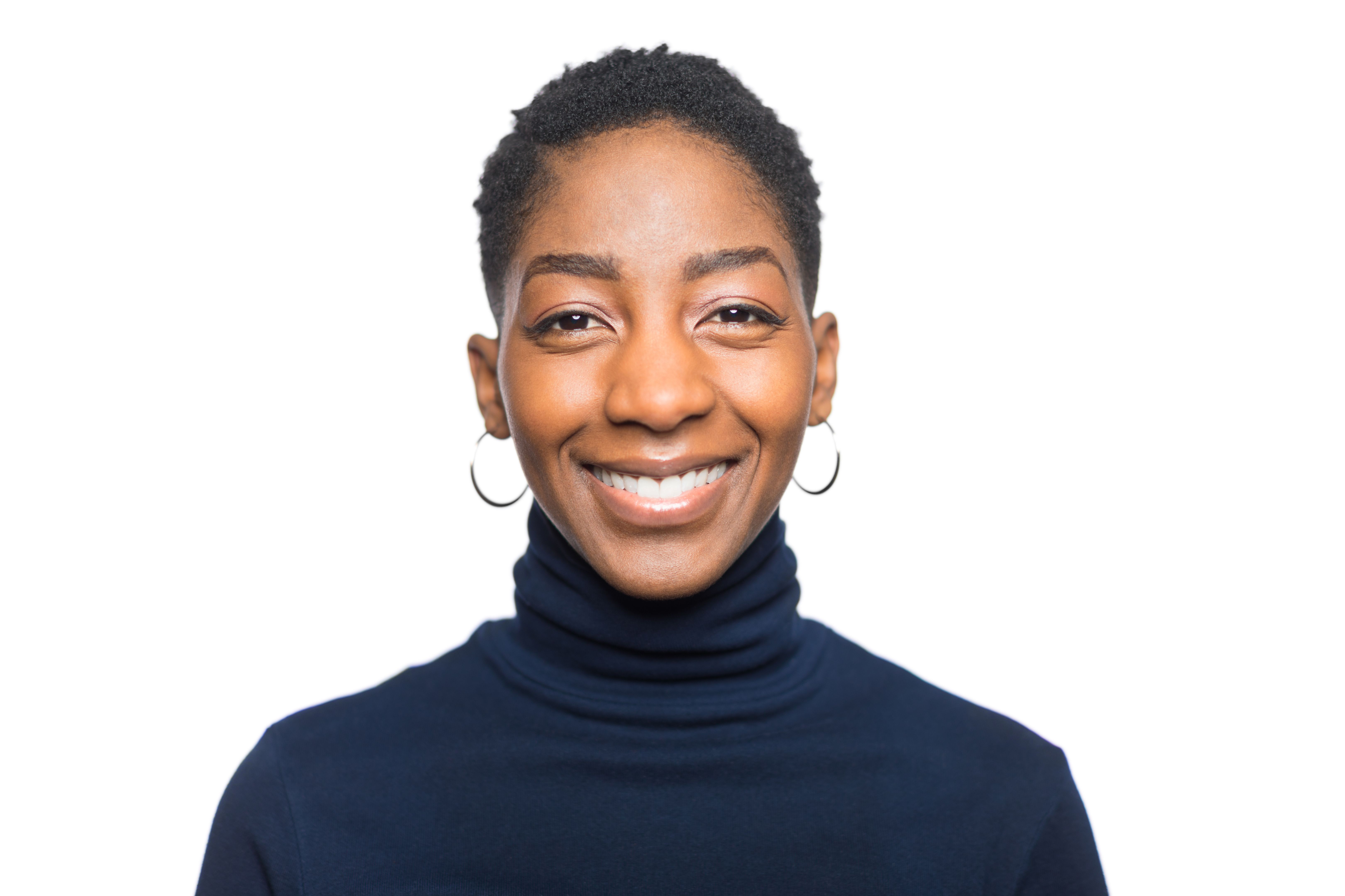 smiling person