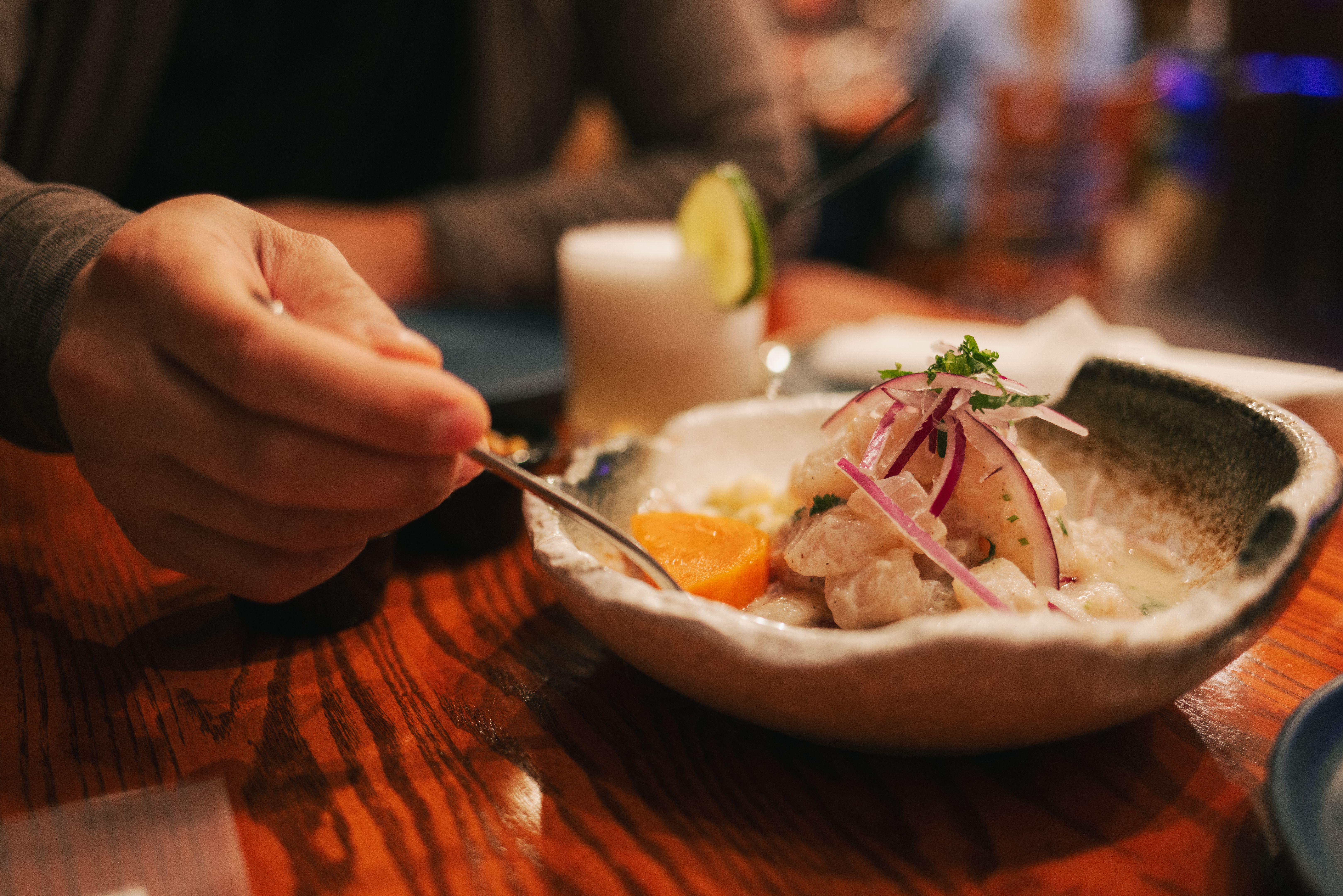 ceviche dish