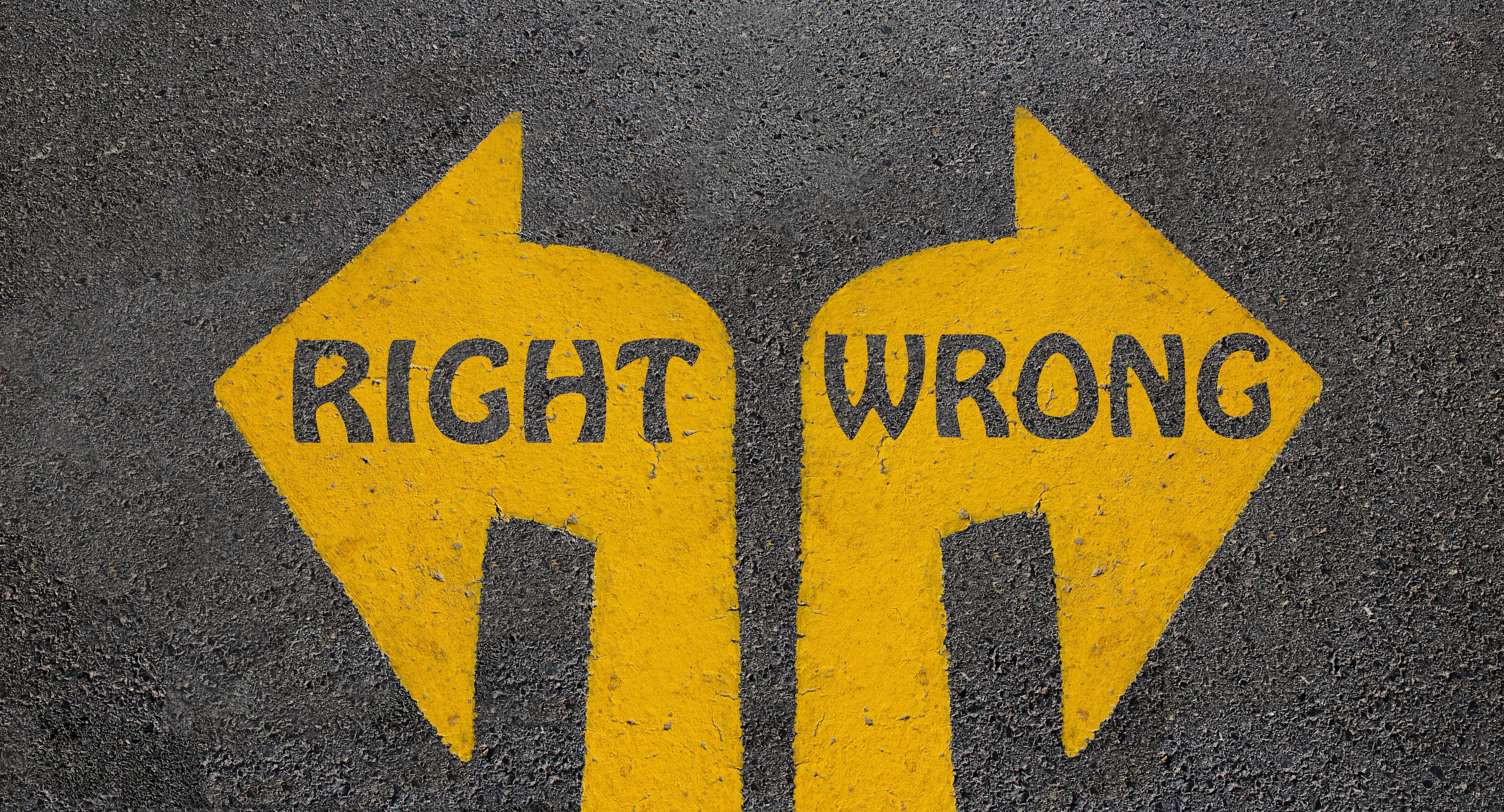 right or wrong