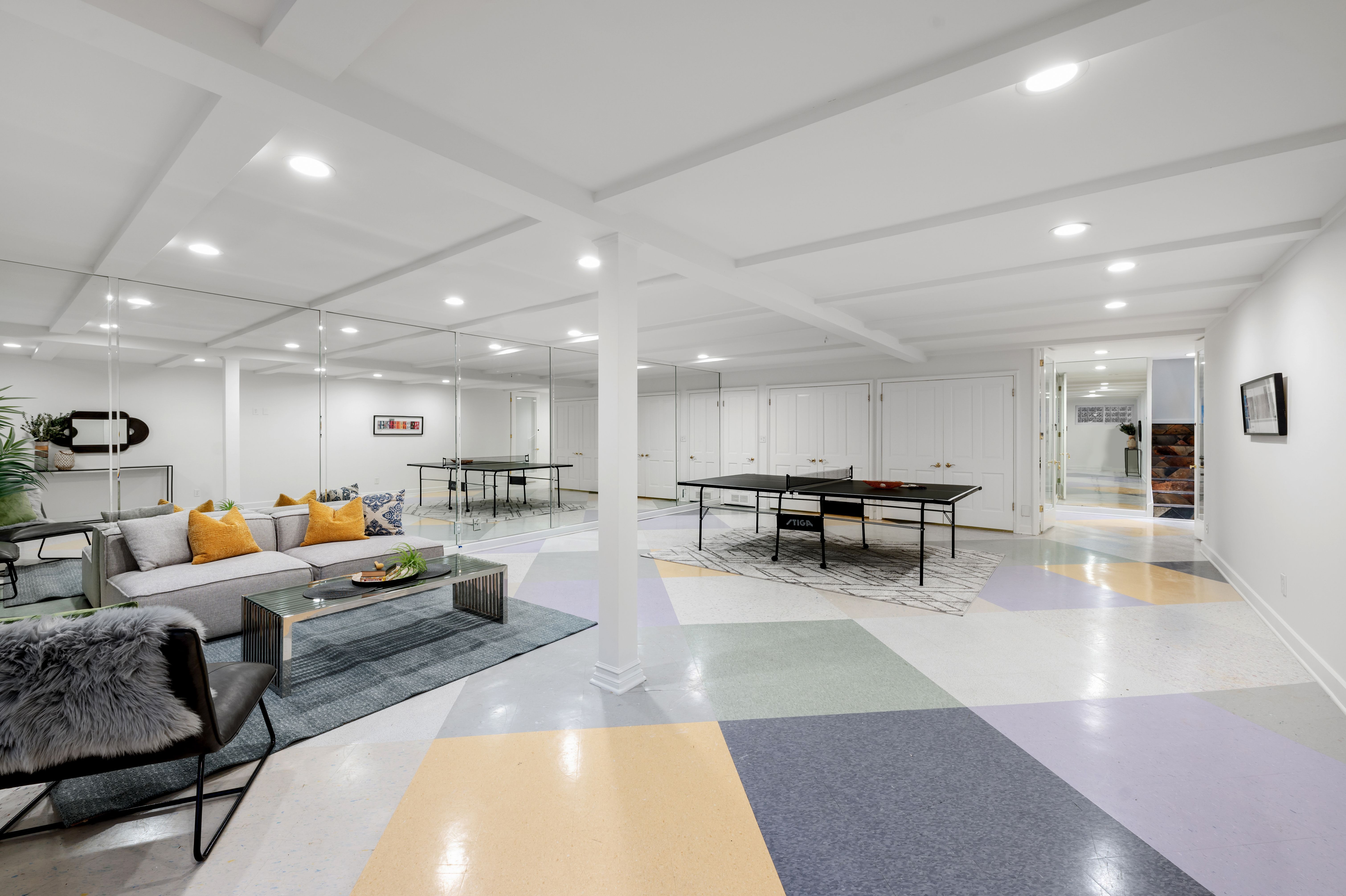 bright basement