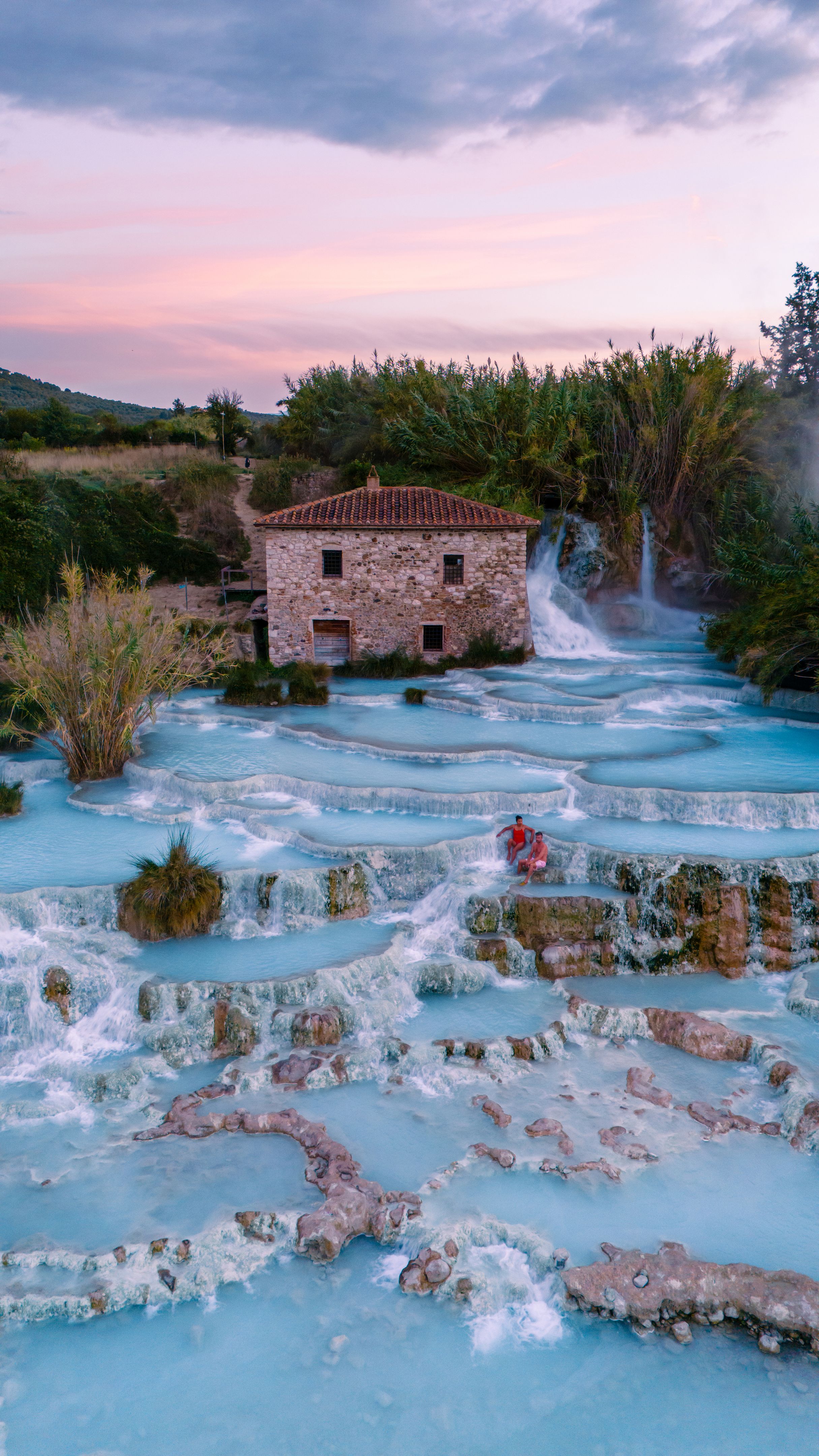 Soothing waters of Saturnia thermal baths invite relaxation in Tuscany's stunning landscape