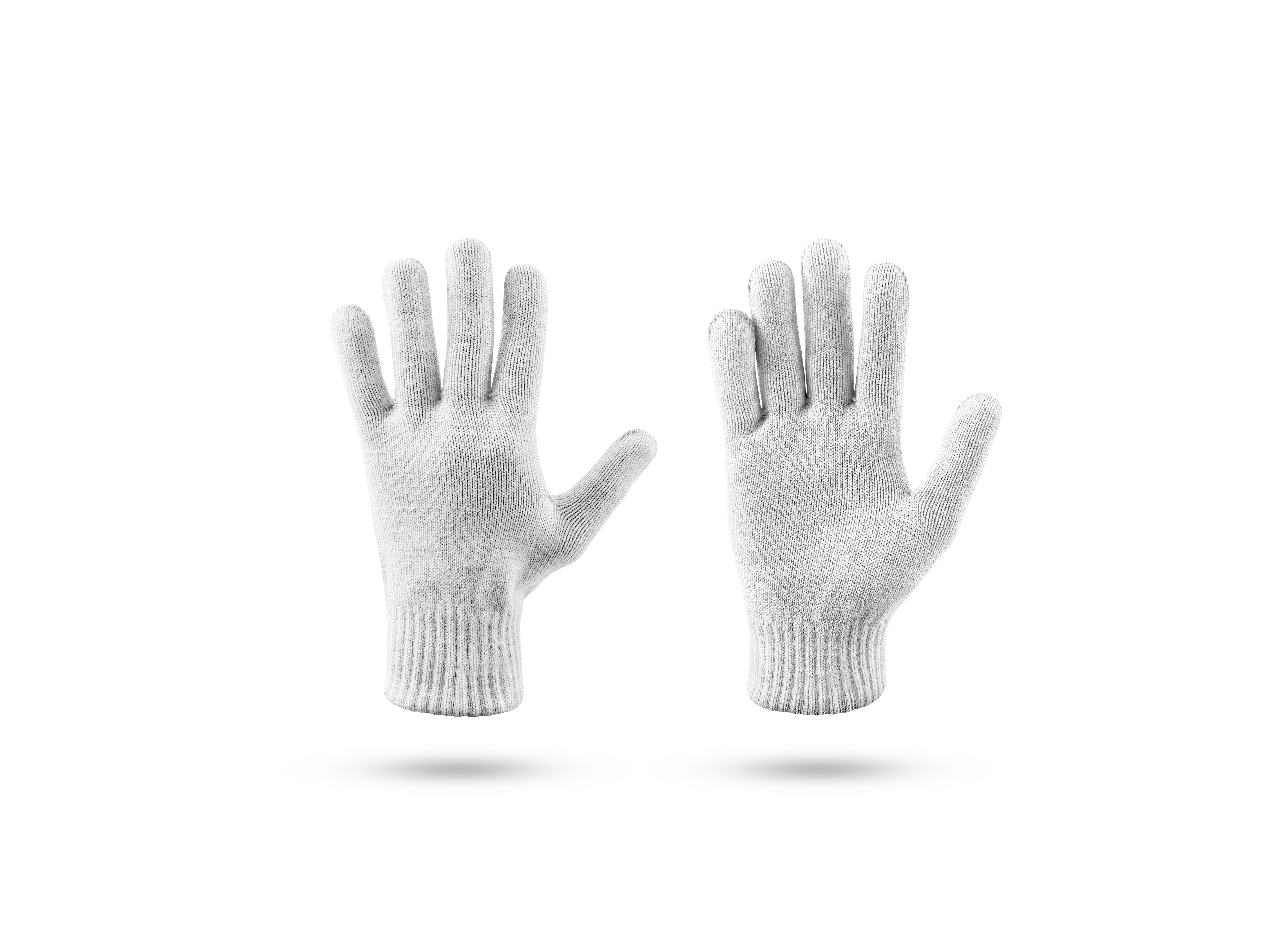 knitted gloves