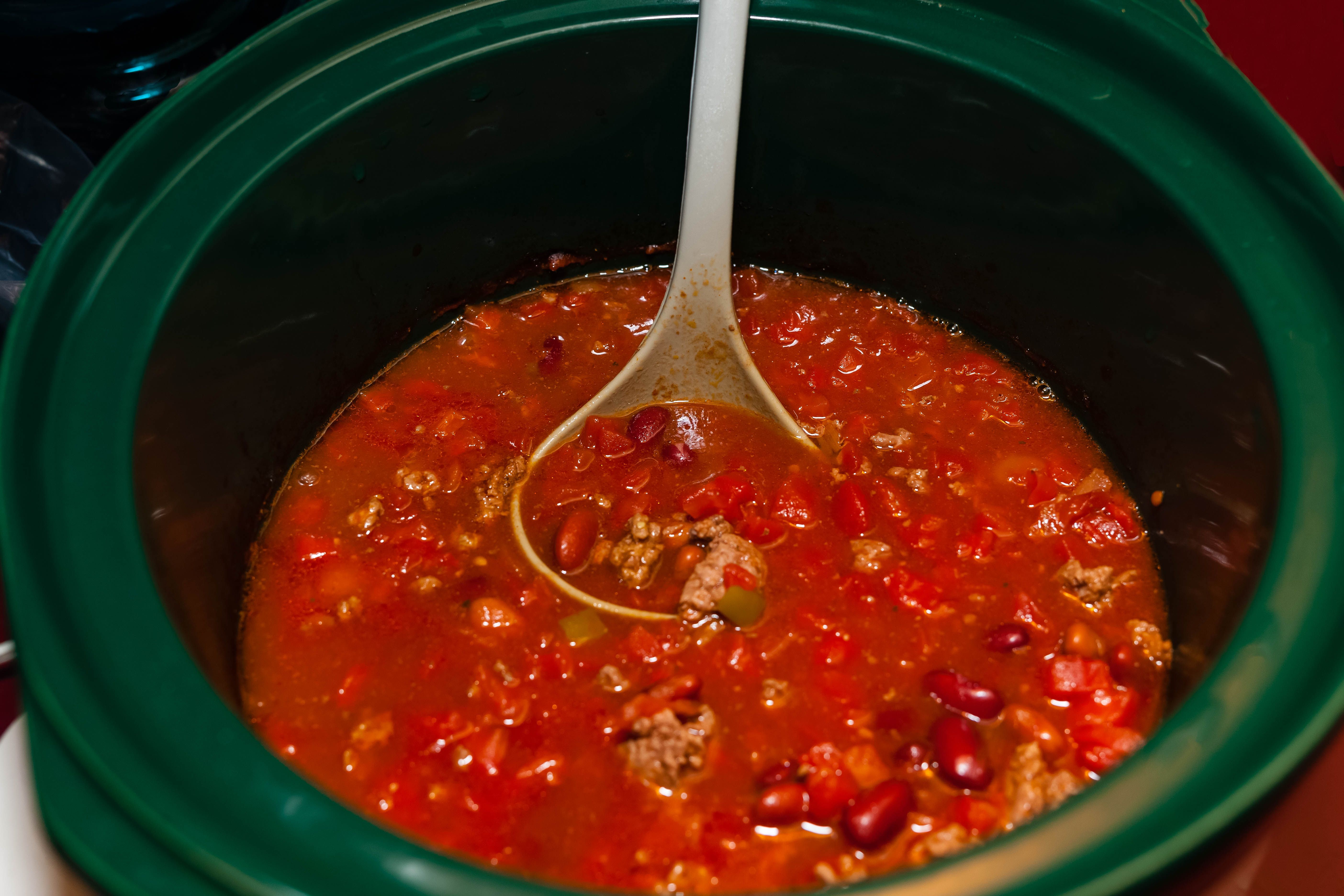 slow cooker beef chili