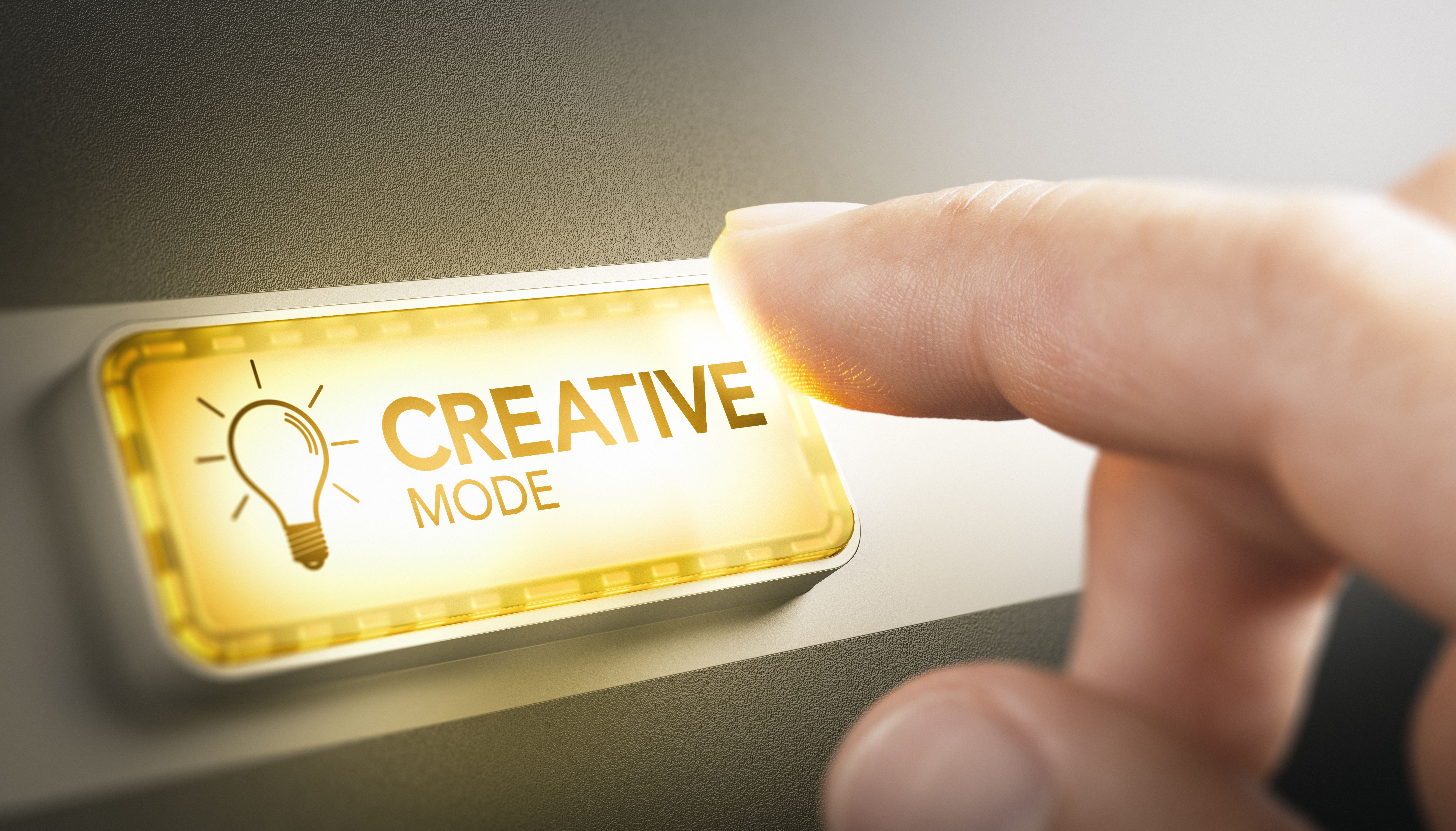 Being Creative concept.