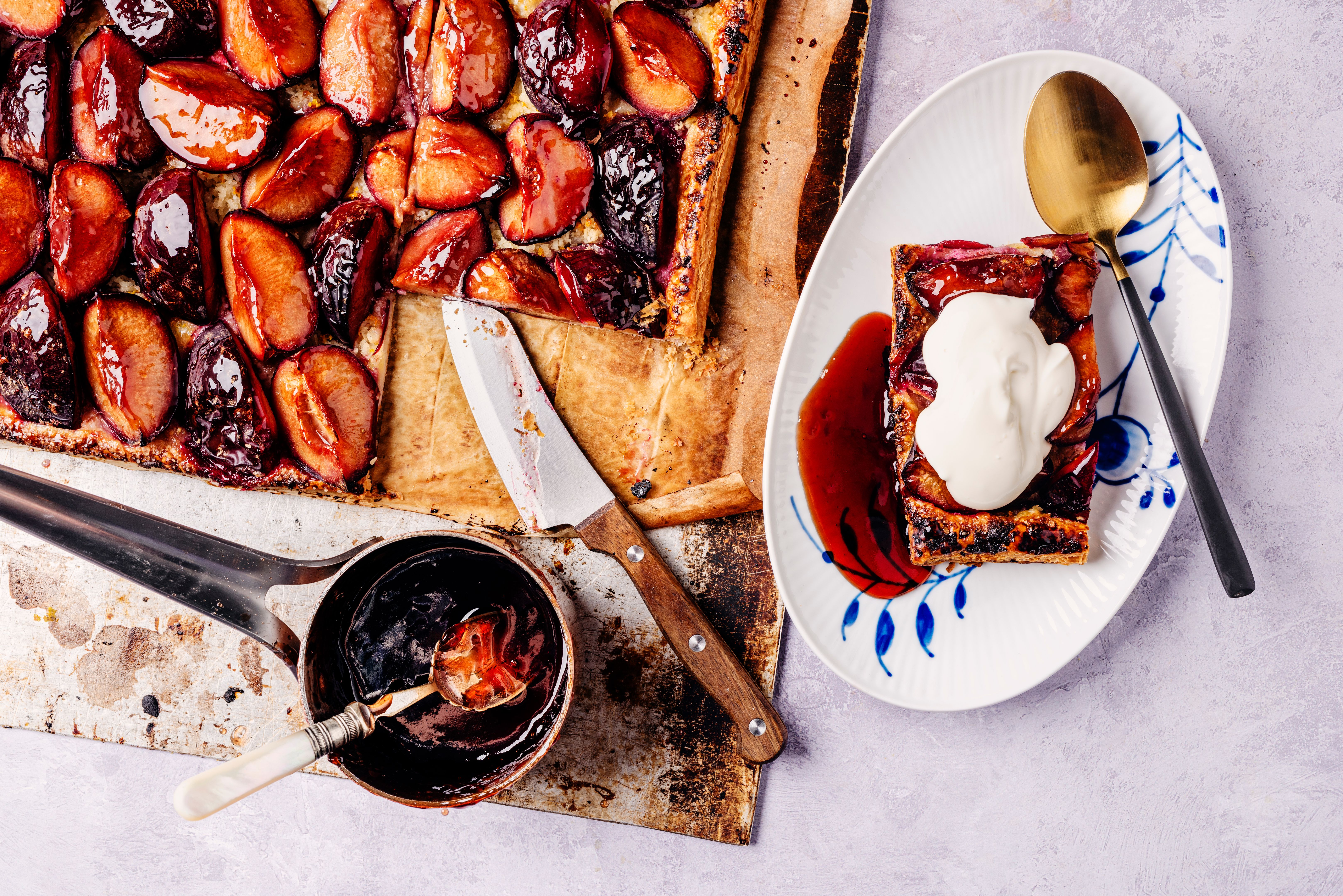 plum tarte tatin