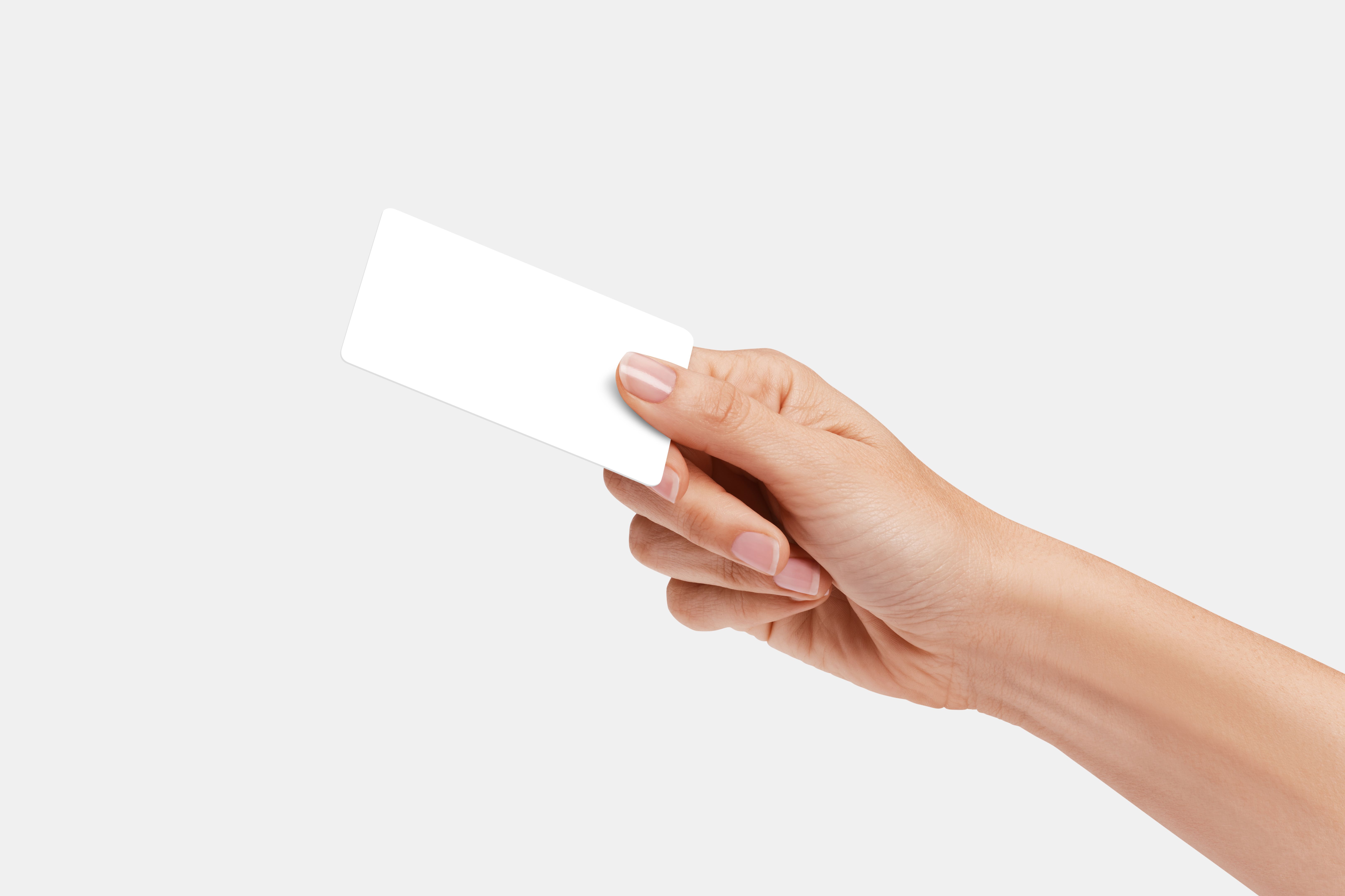 blank coupon card