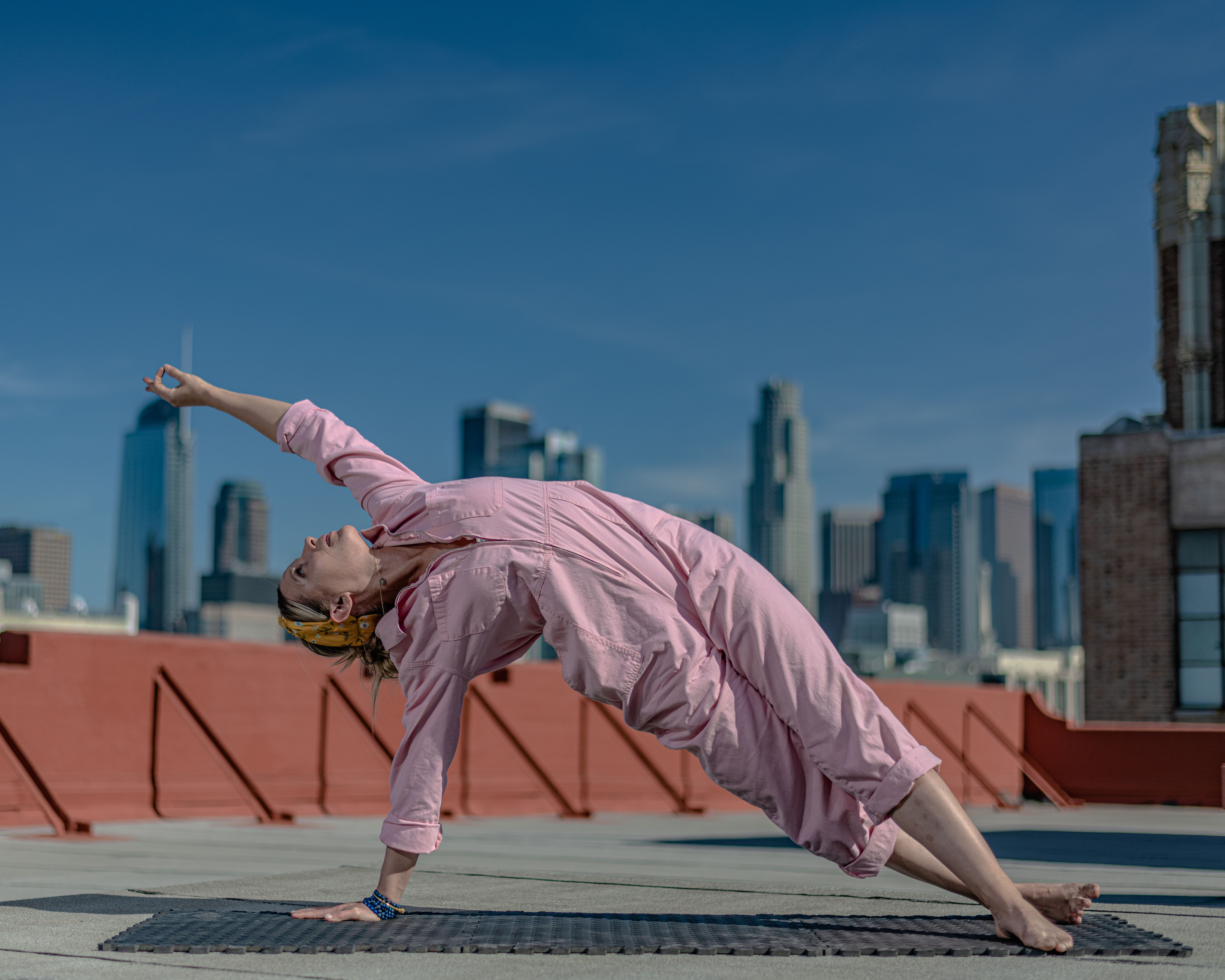 Rosie the Yogi does Rooftop Yoga Rosie the Yogi does Rooftop Yoga