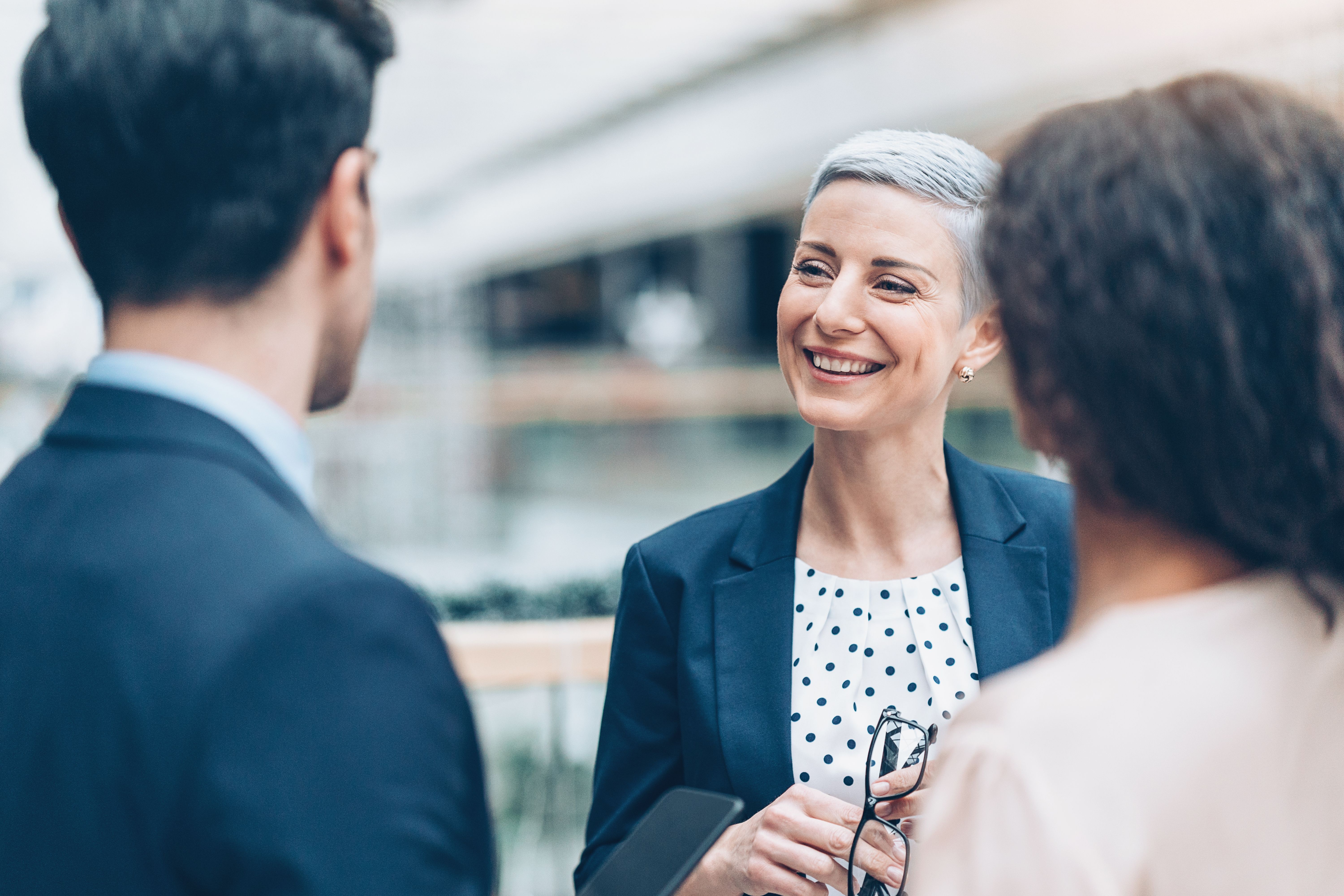 Talking with the colleagues