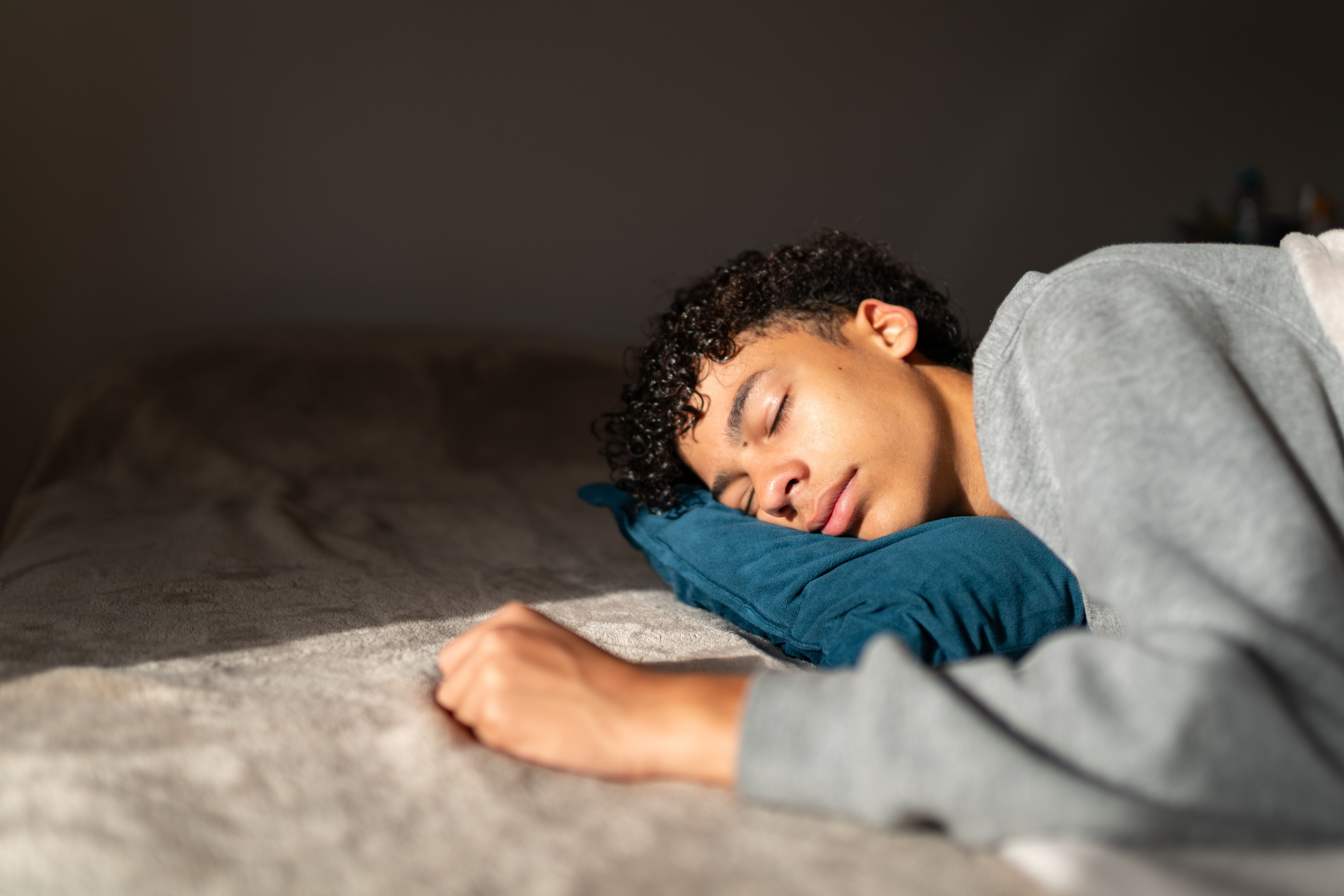 teen athlete sleeping