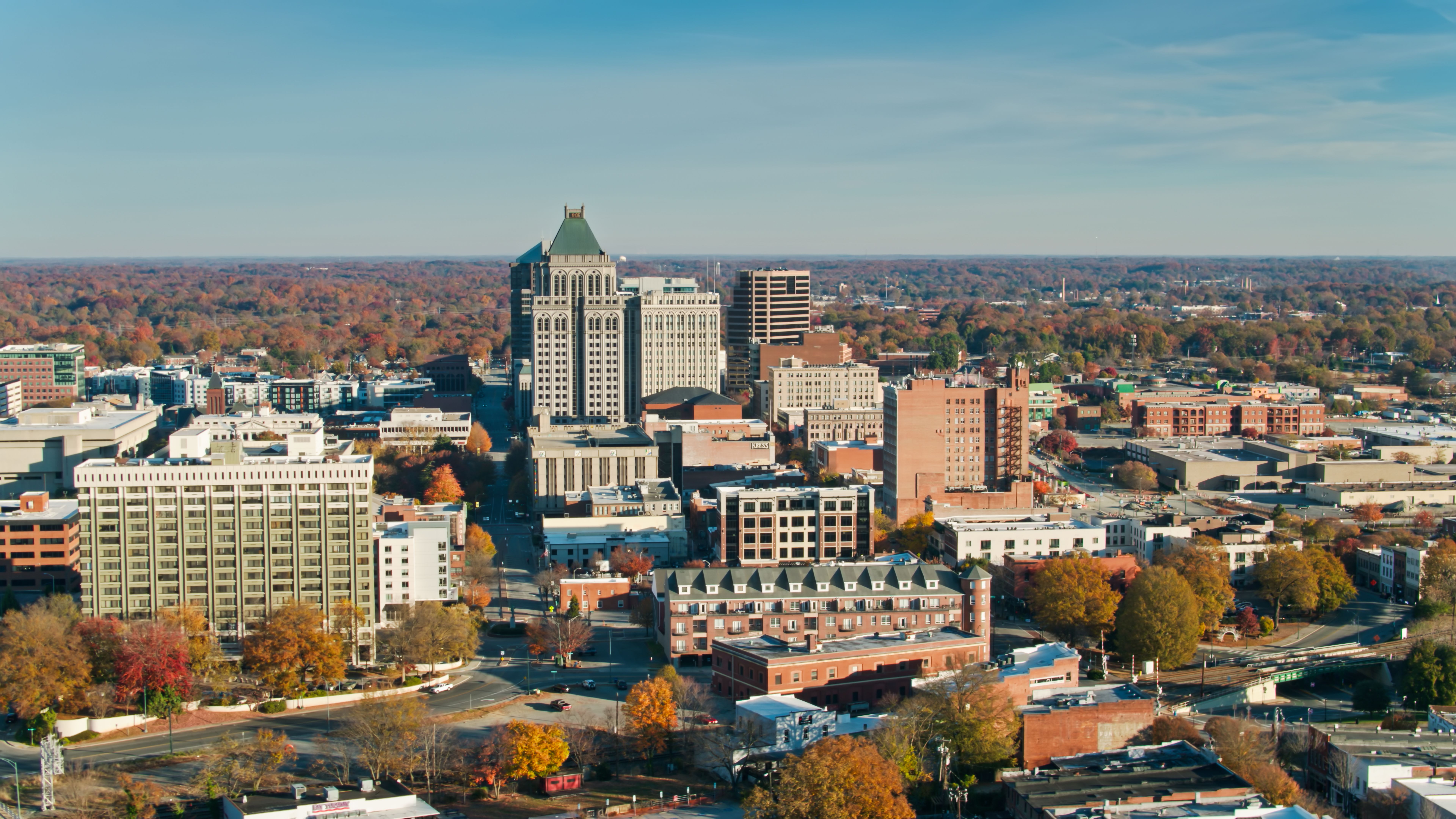 Greensboro cityscape