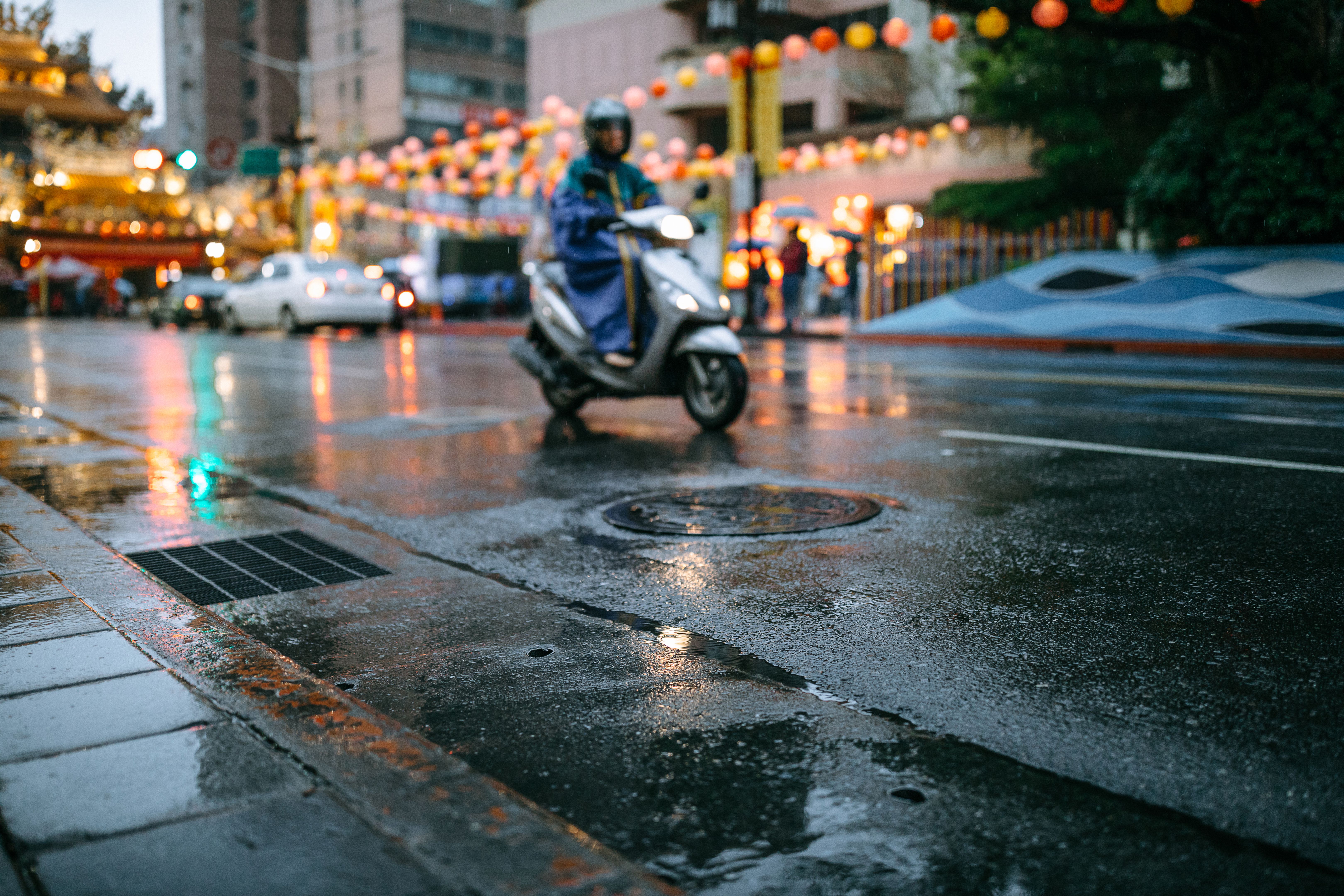 rainy day scooter