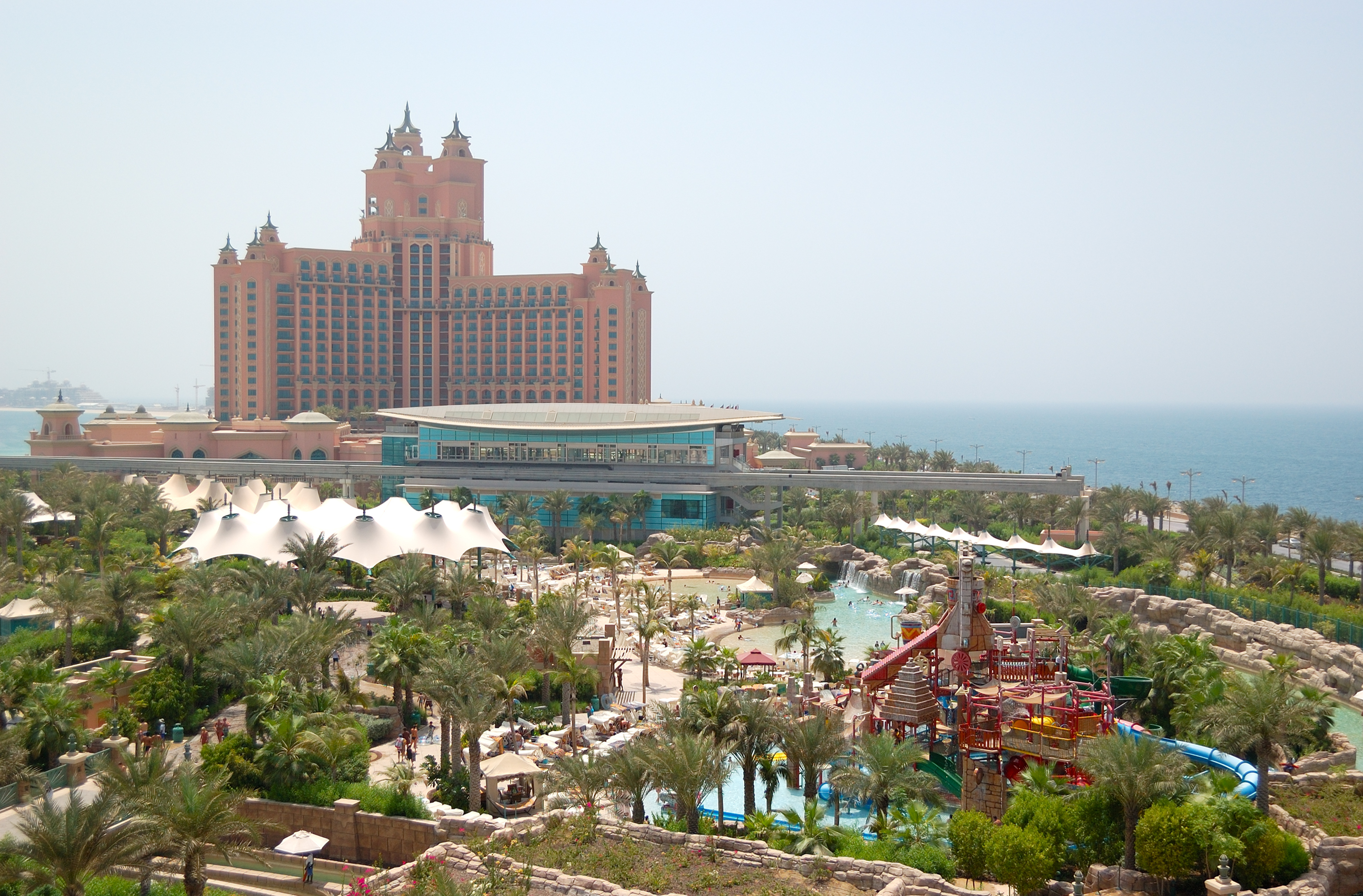 Aquaventure waterpark of Atlantis the Palm hotel