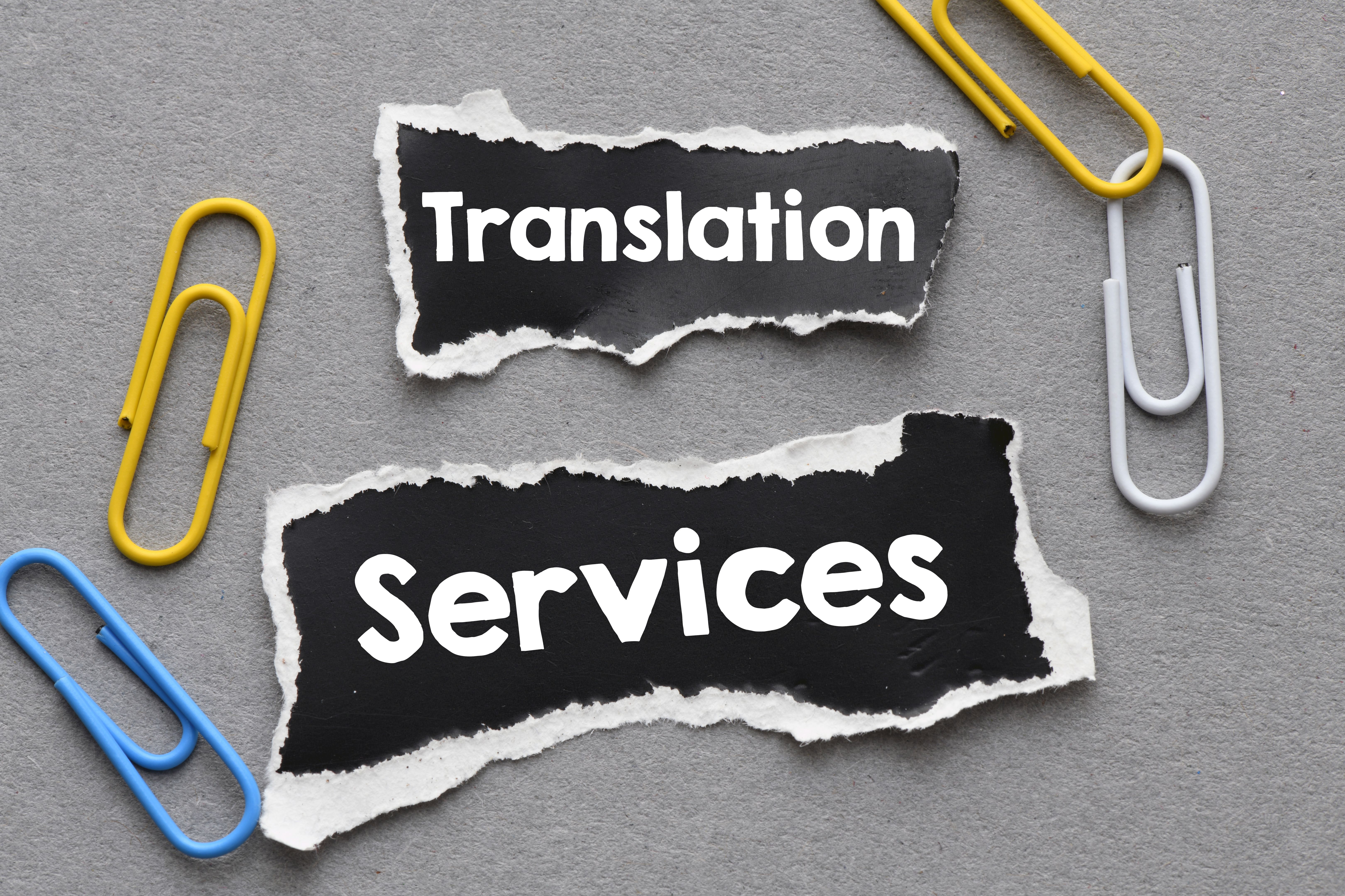 Word writing text Translation Services. Business concept.