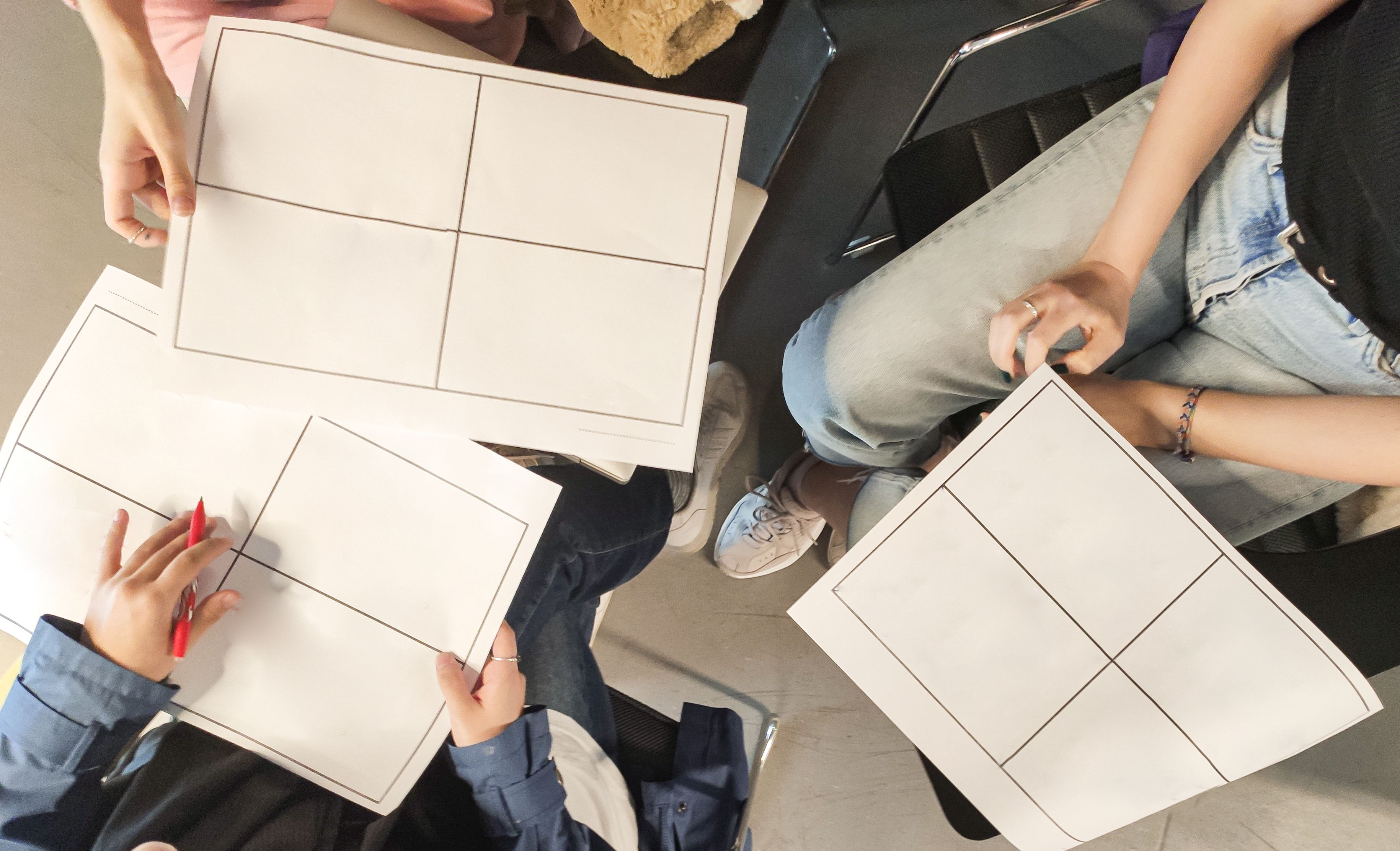 storyboarding session