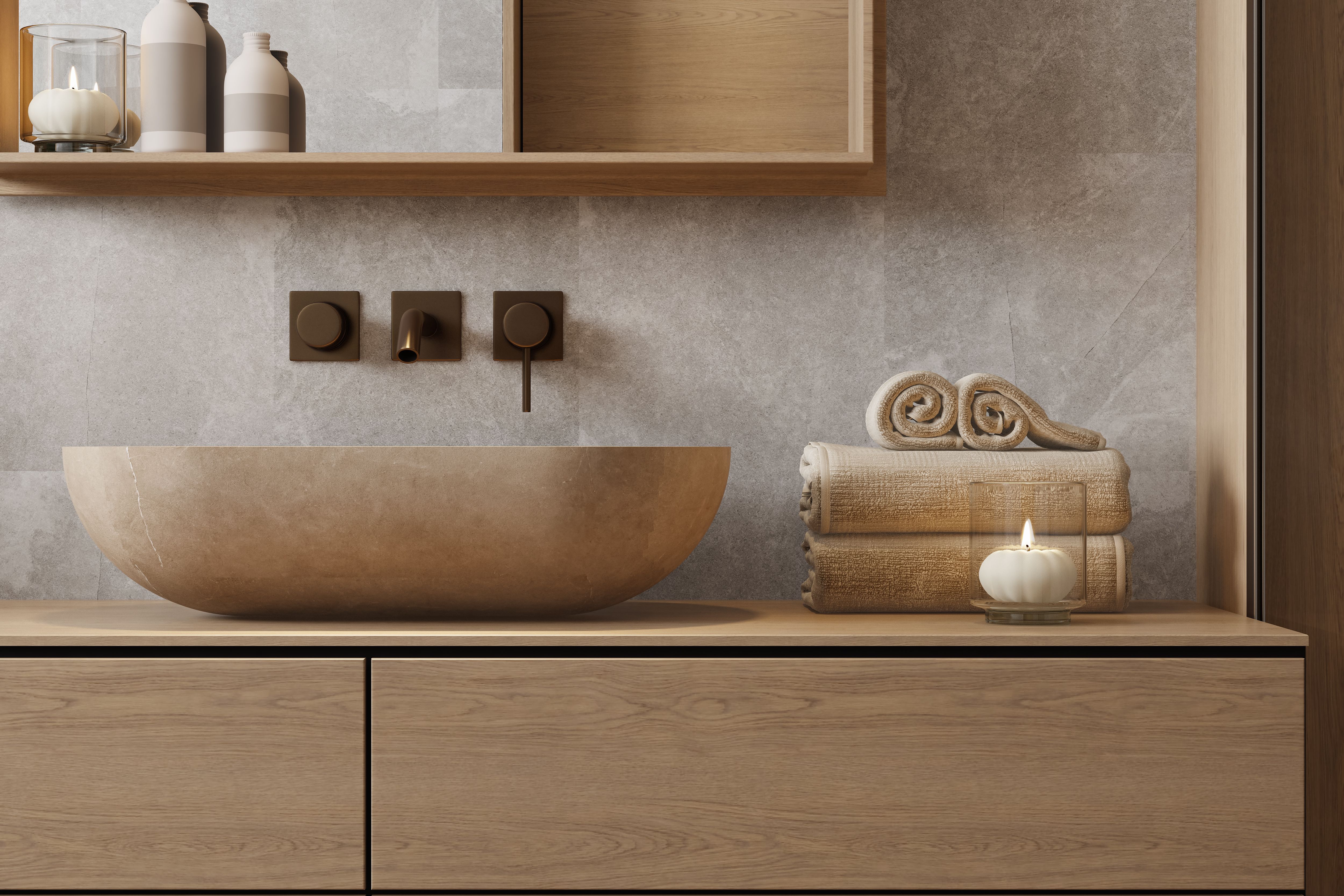 luxury bathroom materials