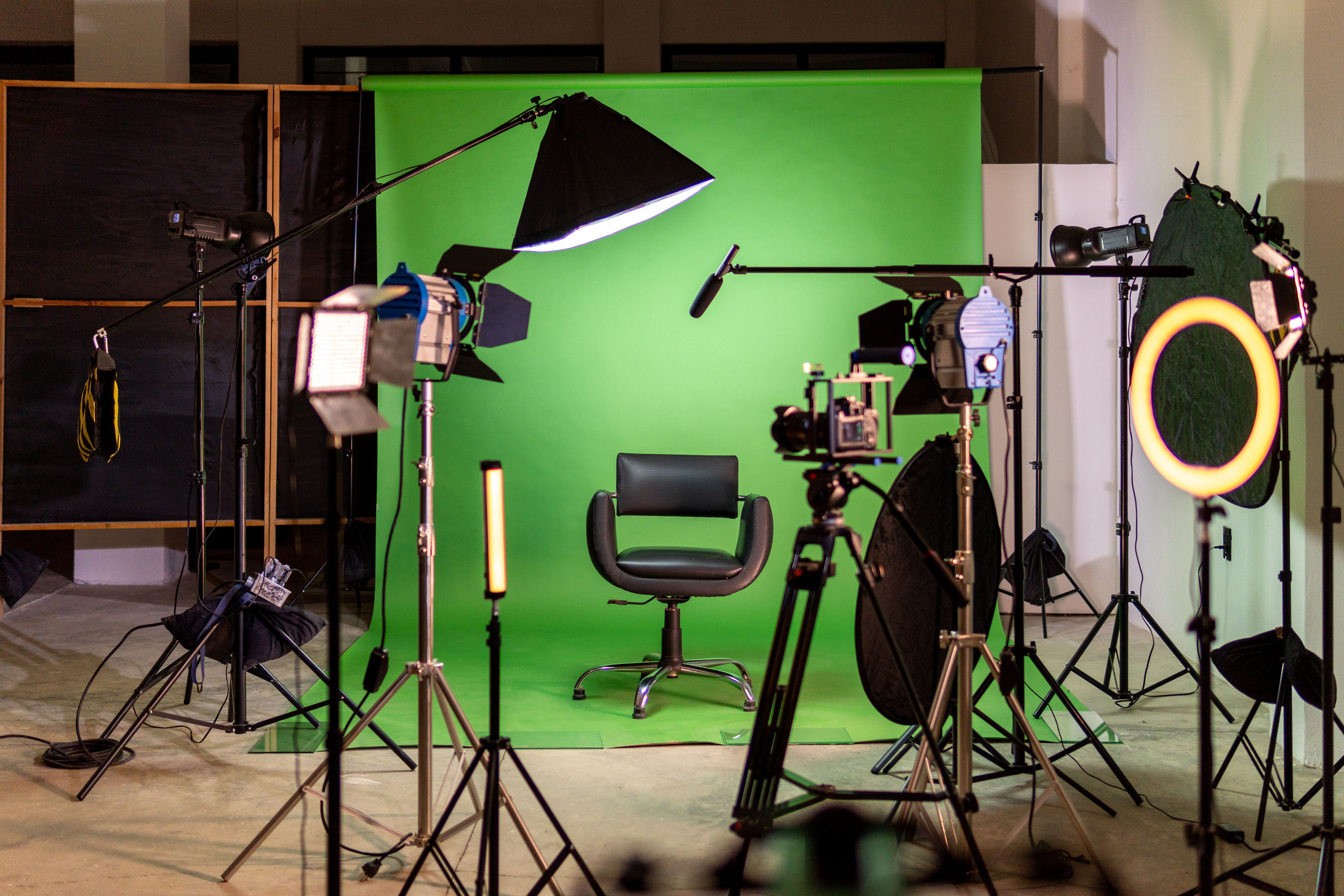 studio lighting setup