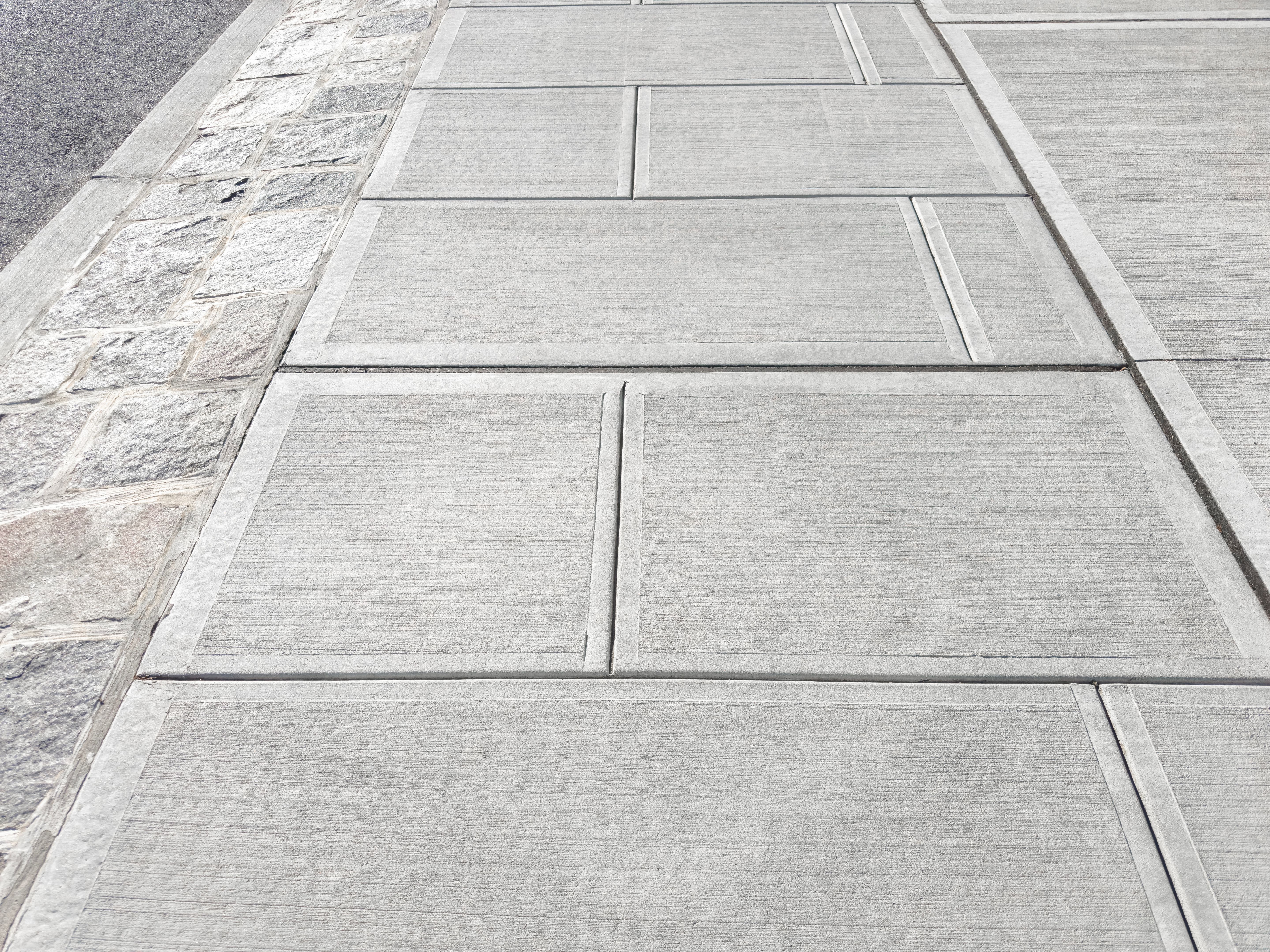 Concrete sidewalk Concrete sidewalk