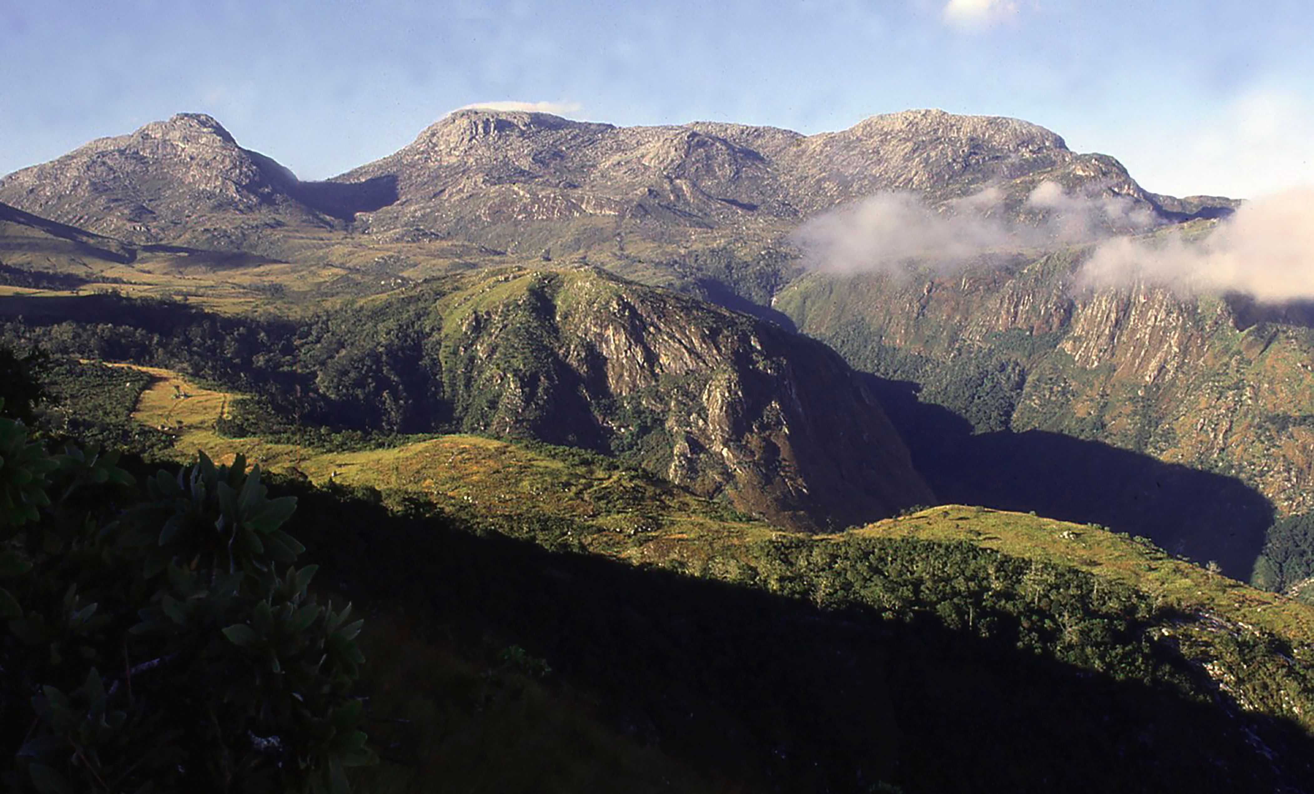 Summit crater of the Mulanje Massif in Malawi 