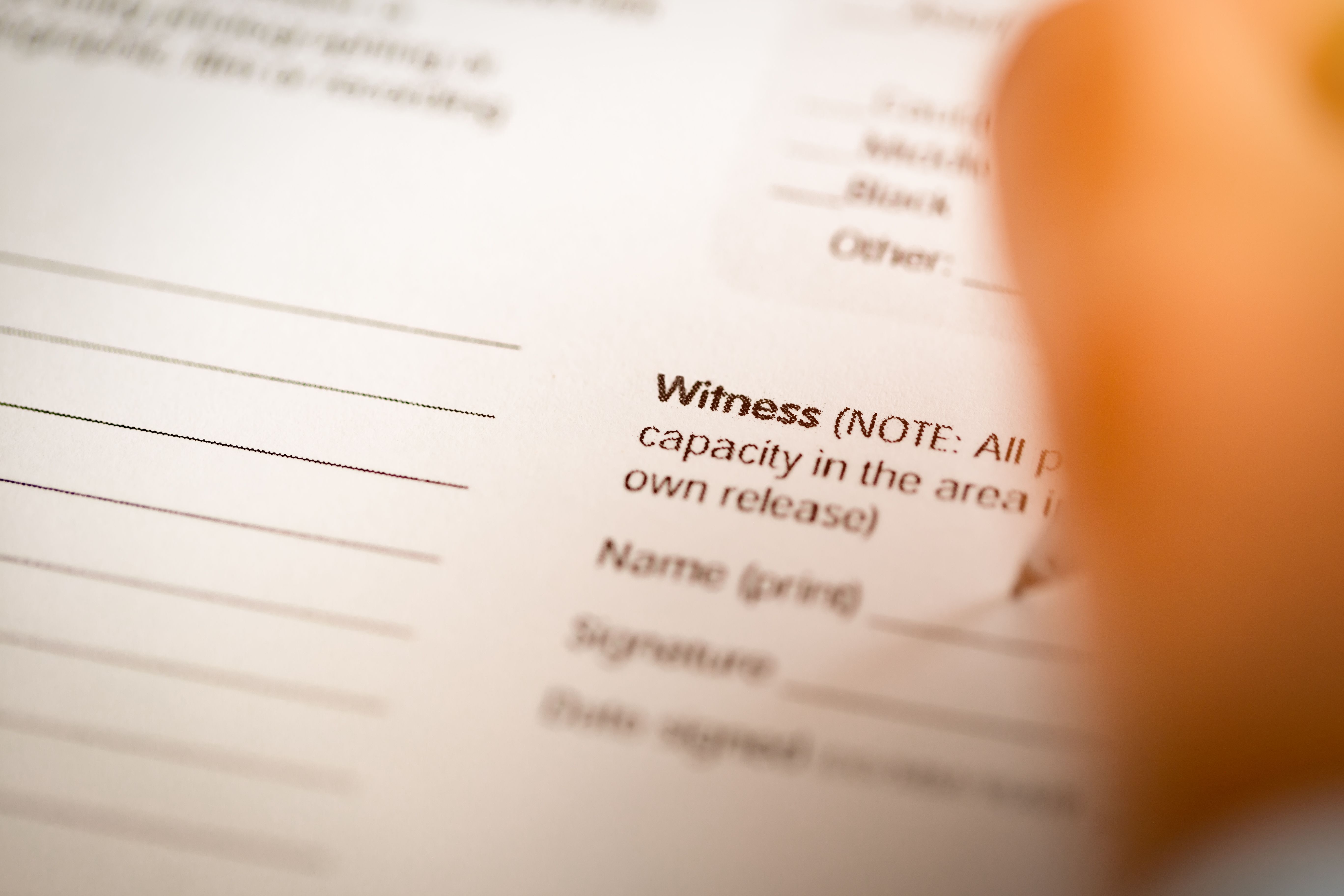 witnessing document