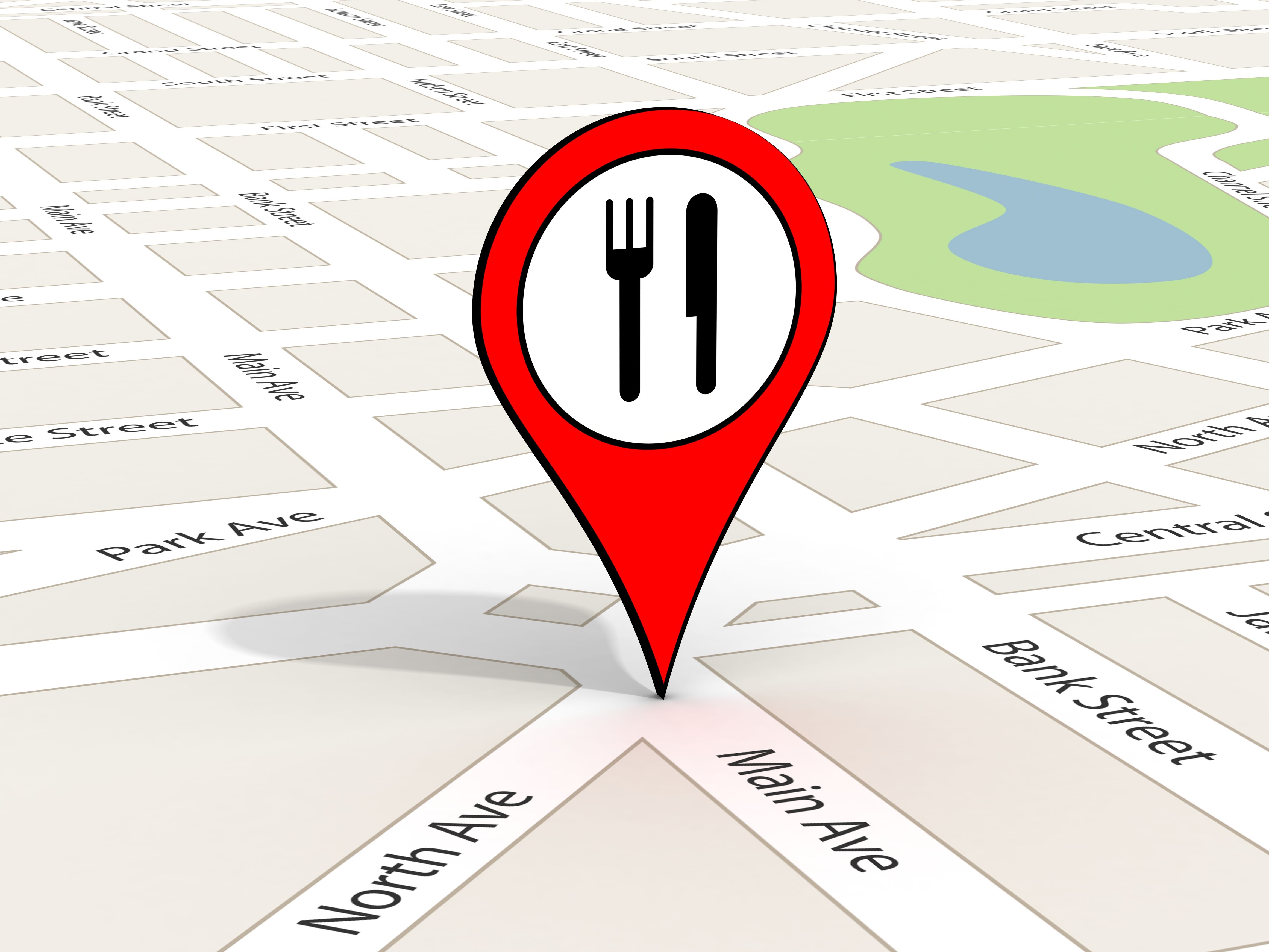restaurant location map