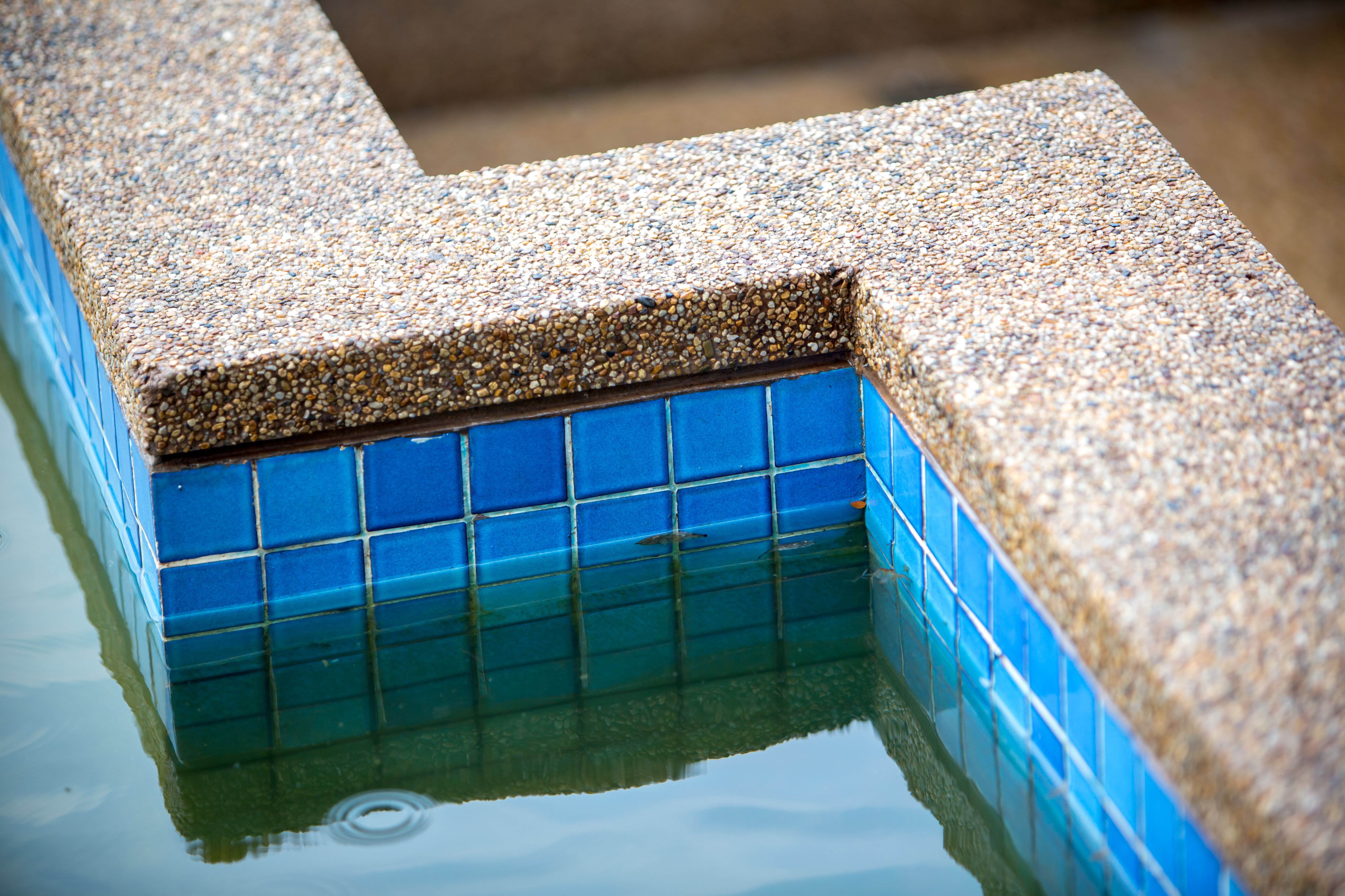 clean pool tiles